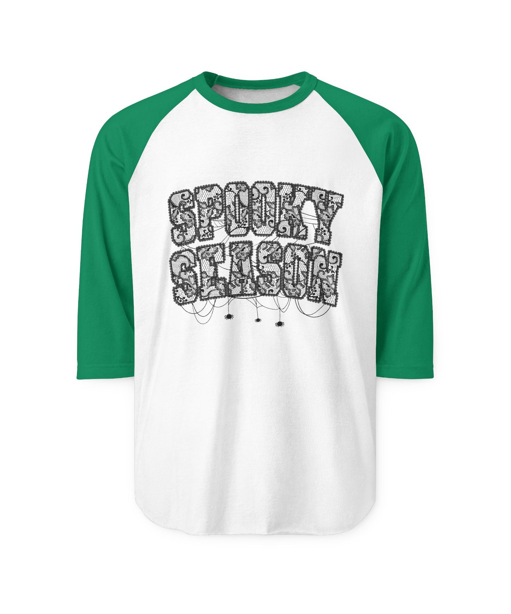 Spooky Season Unisex Raglan Shirt, Halloween Tee, Fall Fashion, Casual Wear, Gift for October Celebrations, Cozy Autumn Vibe - Gallory Hive