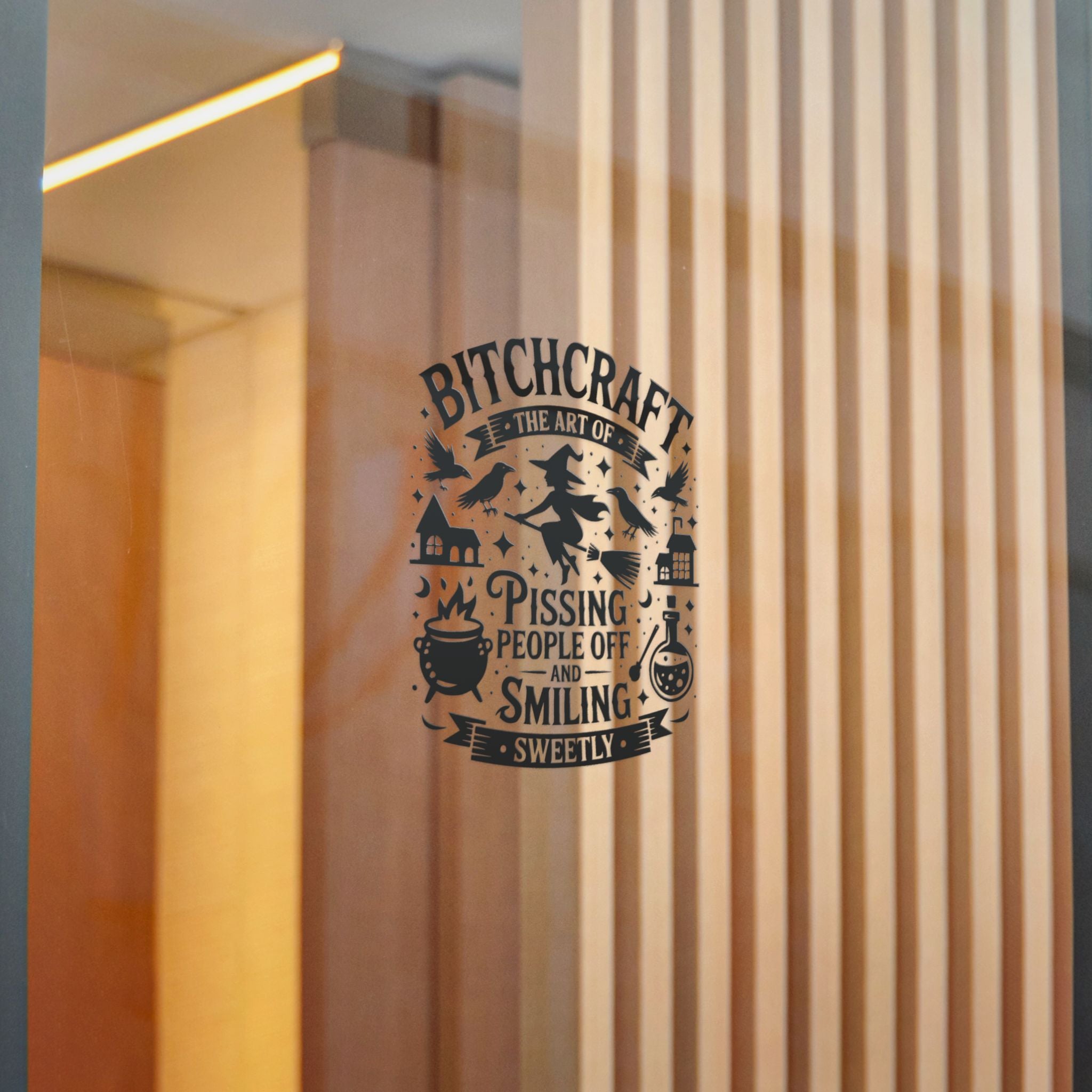 Die-Cut Stickers, Witchy Bitchcraft Decor - Halloween Gifts