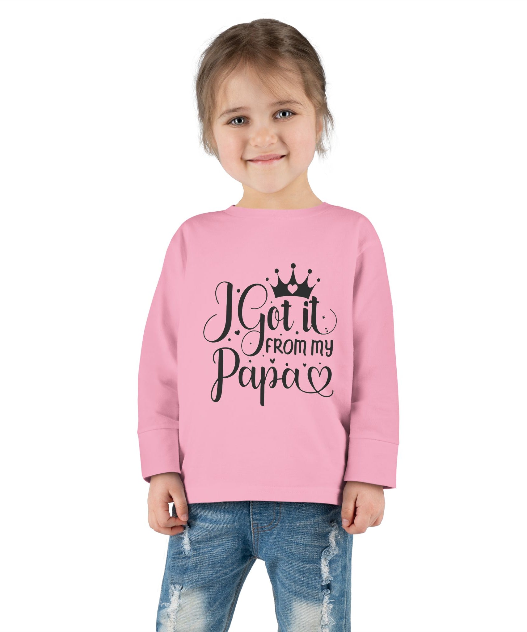 Toddler Long Sleeve Tee - Cute Gift for Dads, Family Celebrations, Birthday Party - Gallory Hive