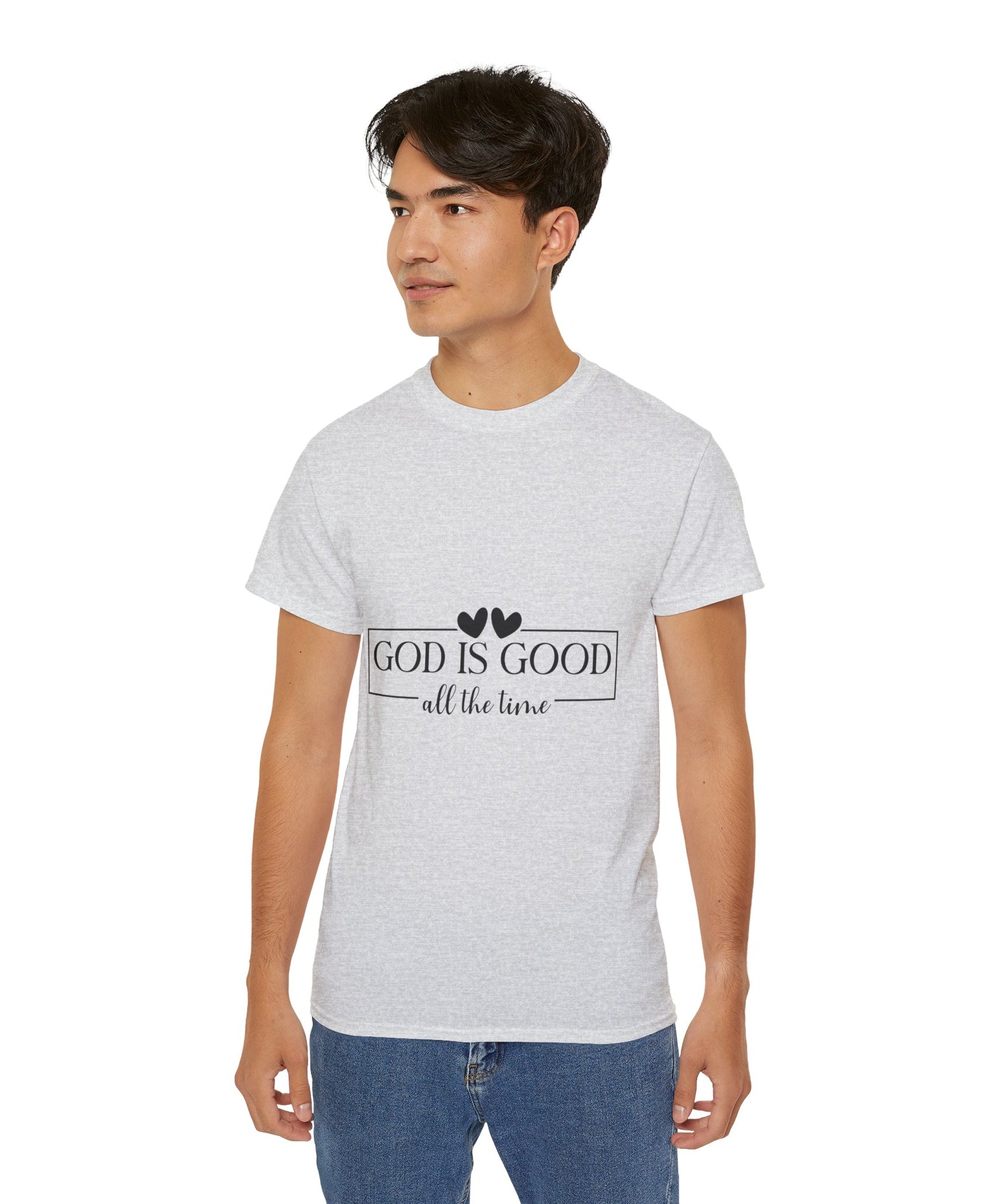Unisex God is good all the time Tee - Inspirational Casual Wear, Christian T-Shirt, Motivational Gift, Faith-Based Apparel, Everyday Comfort - Gallory Hive