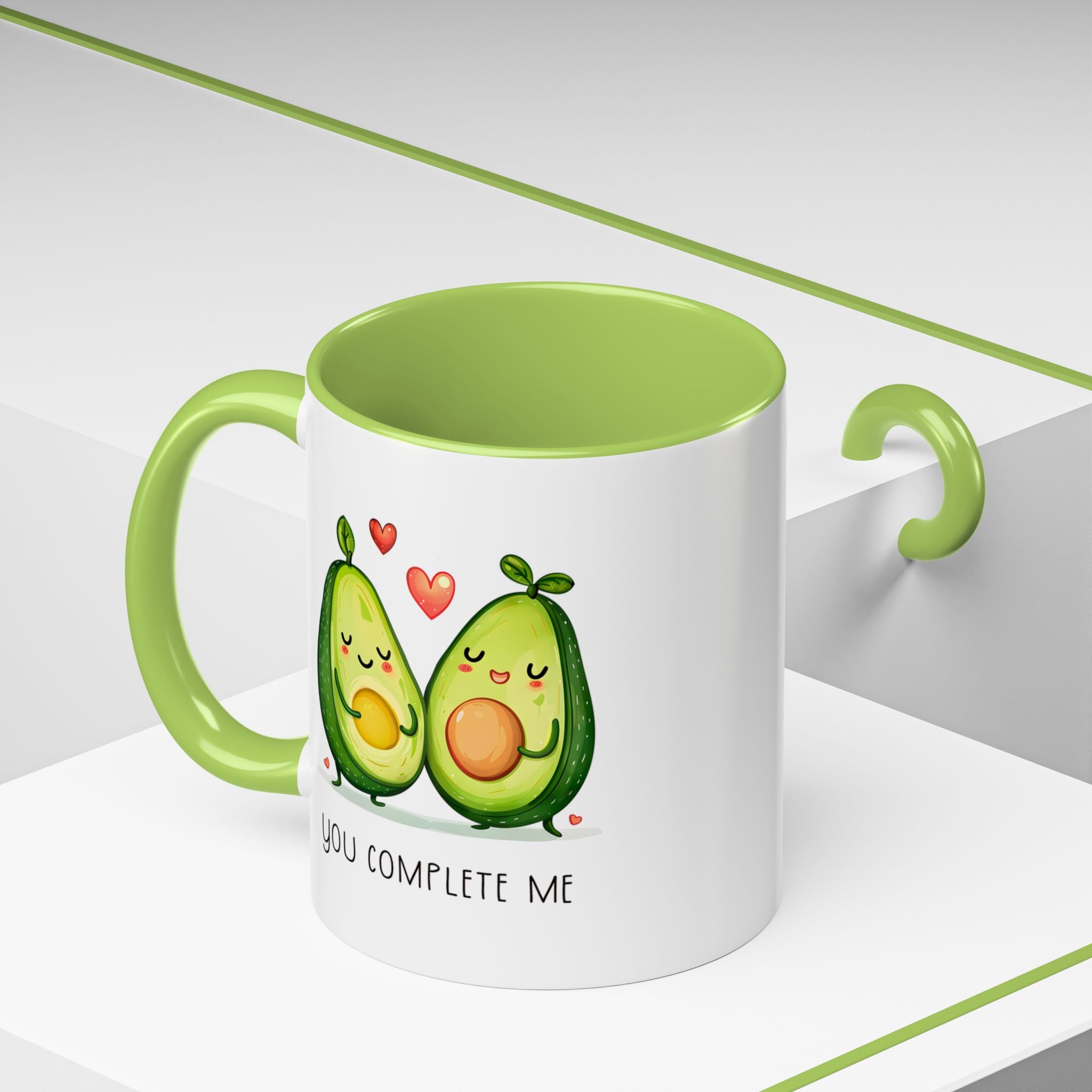 Funny Avocado Couple Ceramic Coffee Mug | Gallory Hive