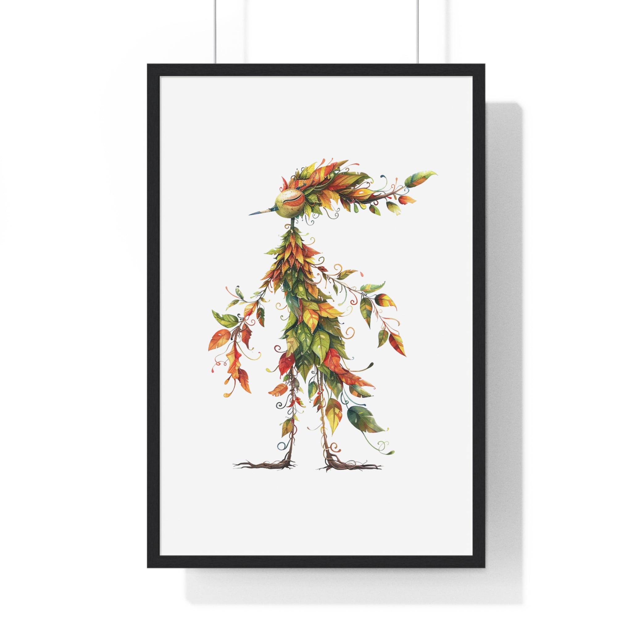 Autumn Leaf Spirit – Whimsical Nature Wall Art | Gallory Hive