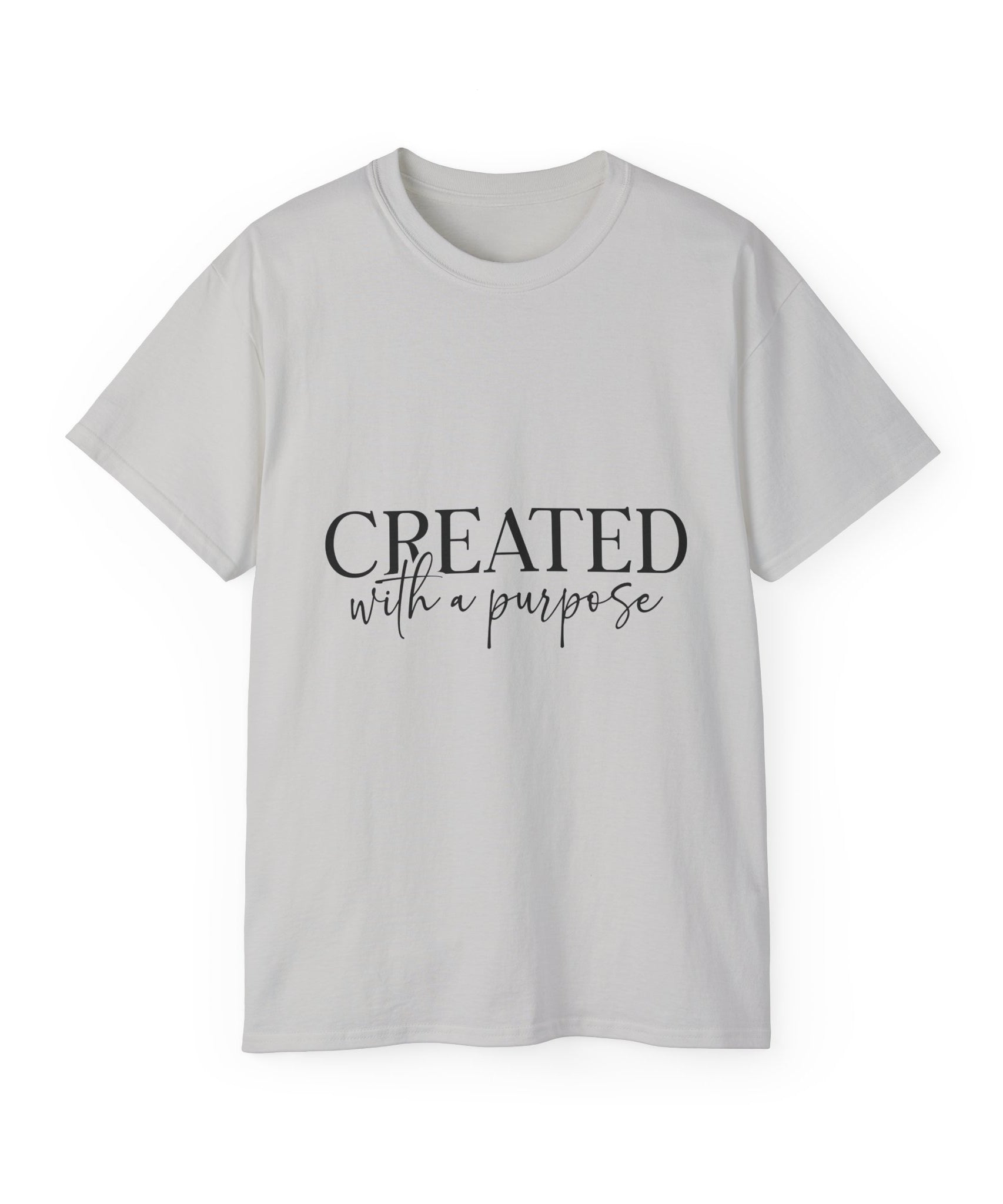 Unisex Created with a Purpose Tee - Inspirational Casual Wear, Christian T-Shirt, Motivational Gift, Faith-Based Apparel, Everyday Comfort - Gallory Hive