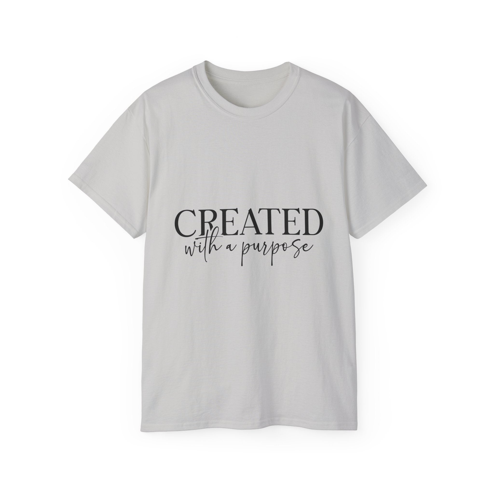 Unisex Created with a Purpose Tee - Inspirational Casual Wear, Christian T-Shirt, Motivational Gift, Faith-Based Apparel, Everyday Comfort - Gallory Hive