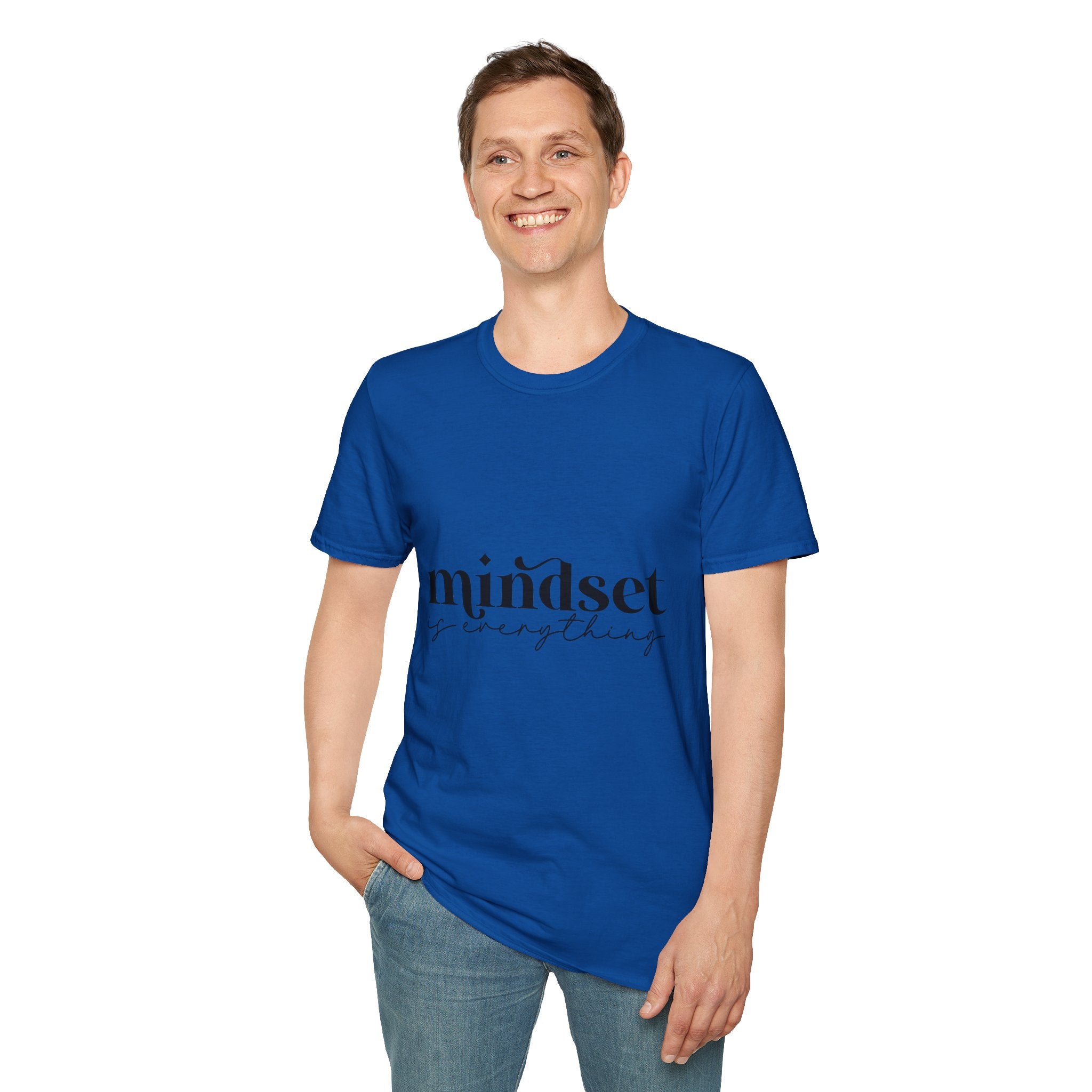 Unisex T-Shirt – "Mindset Is Everything" Motivational Quote Tee - Positive Affirmation Shirt for Friends, Inspirational Tee