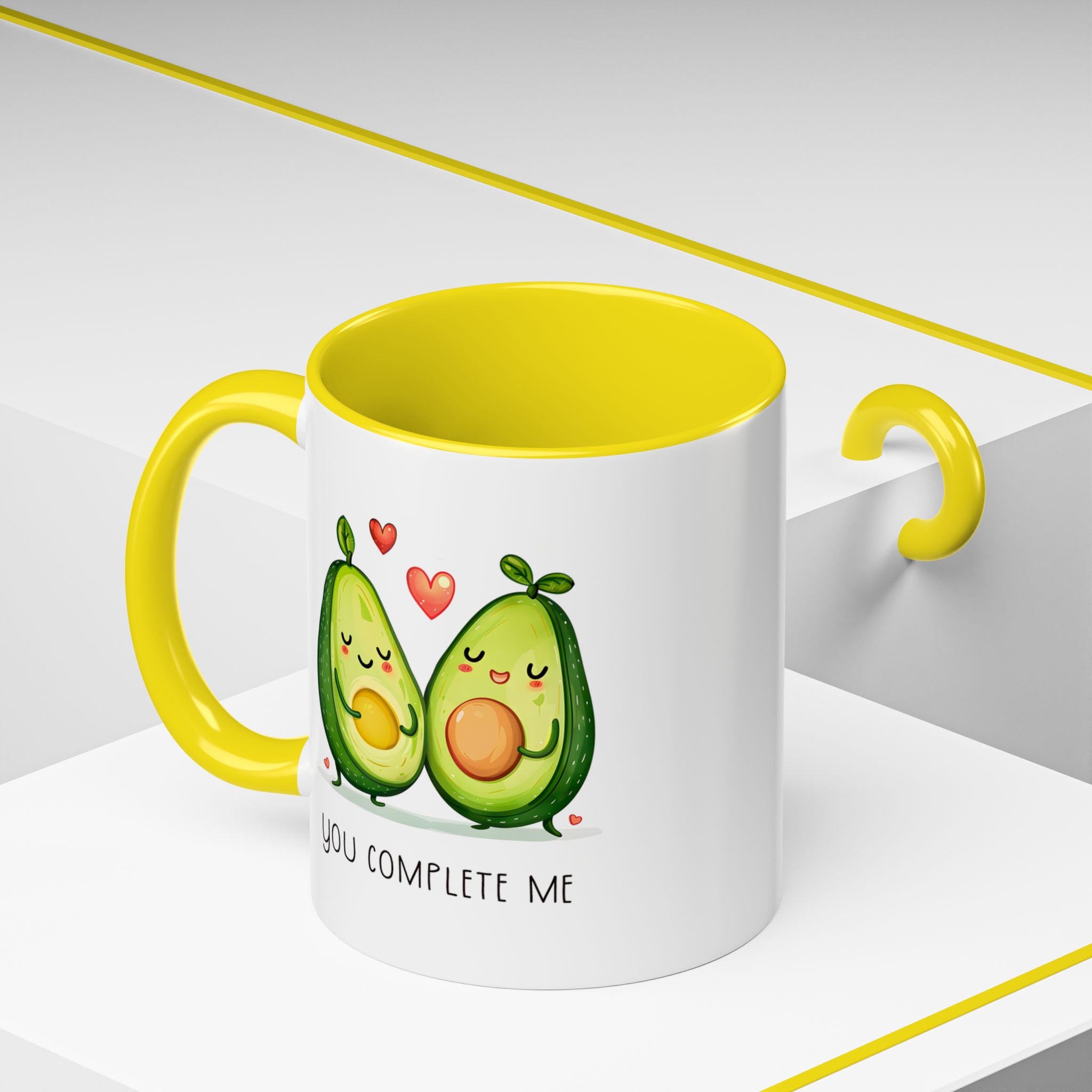 Funny Avocado Couple Ceramic Coffee Mug | Gallory Hive