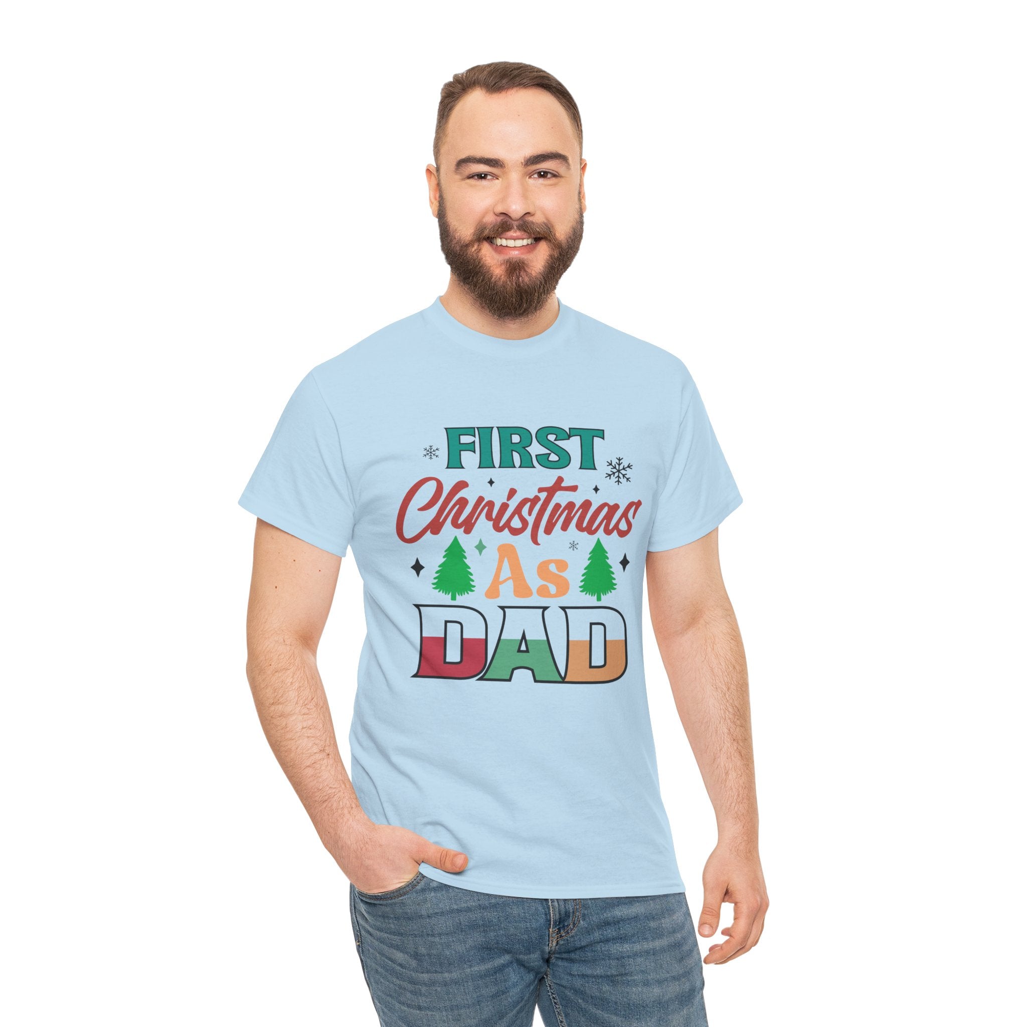 First Christmas as Dad T-Shirt | Gallory Hive