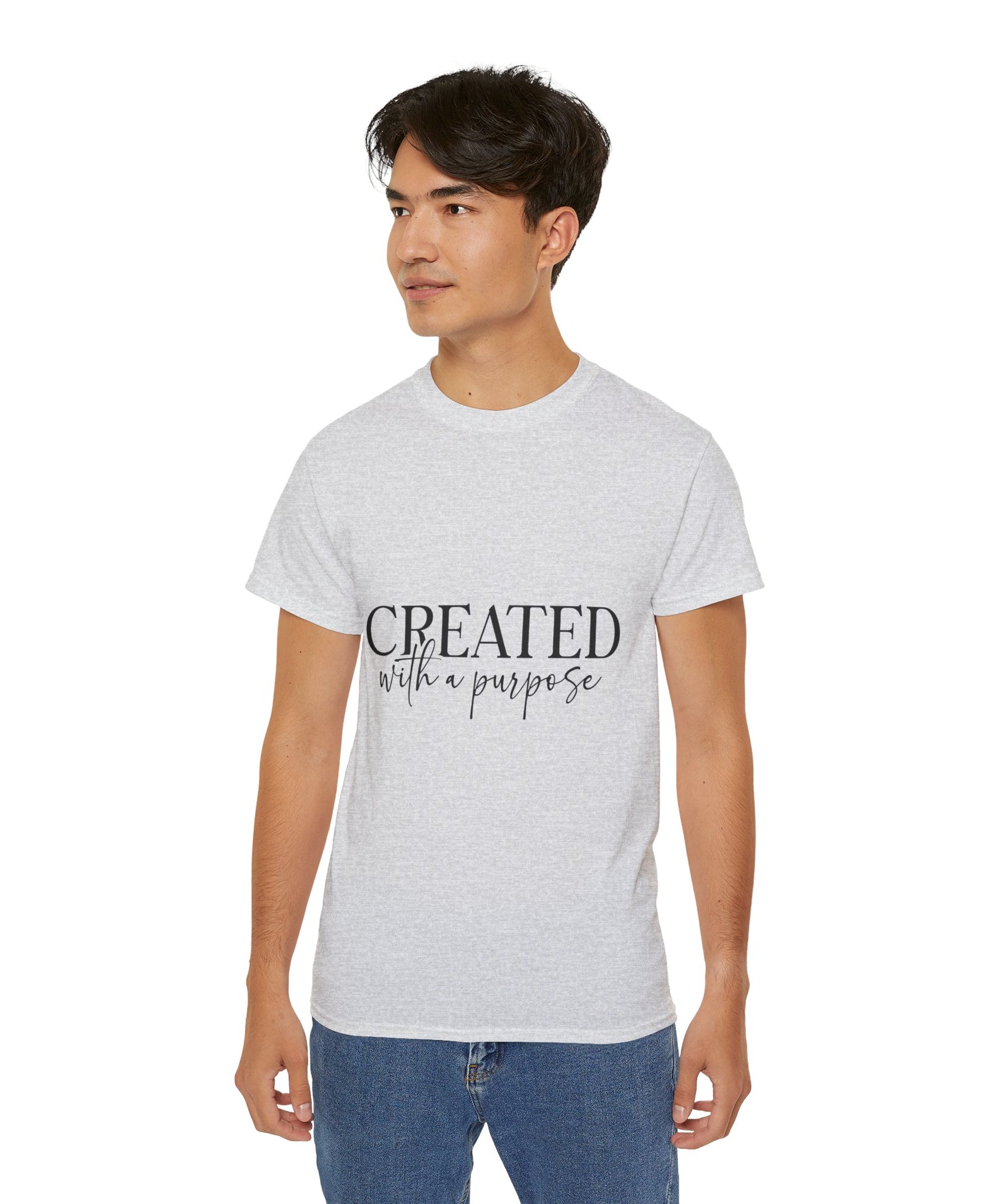Unisex Created with a Purpose Tee - Inspirational Casual Wear, Christian T-Shirt, Motivational Gift, Faith-Based Apparel, Everyday Comfort - Gallory Hive