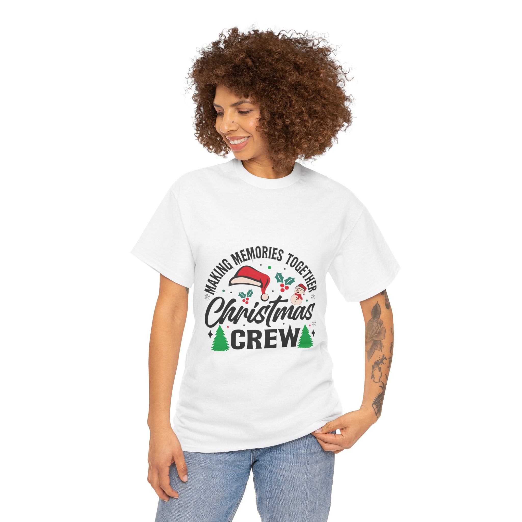 Santa Hat Snowman Xmas Trees Cute Tee | Gallory Hive