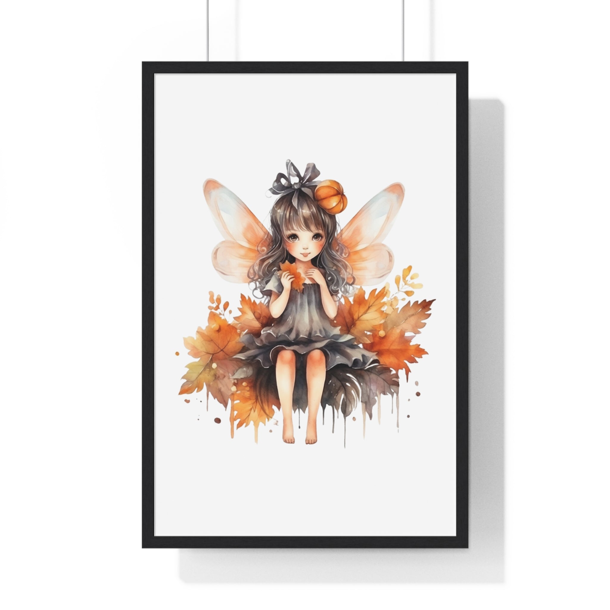 Seasonal Fairy Wall Art – Autumn Pumpkin Print | Gallory Hive
