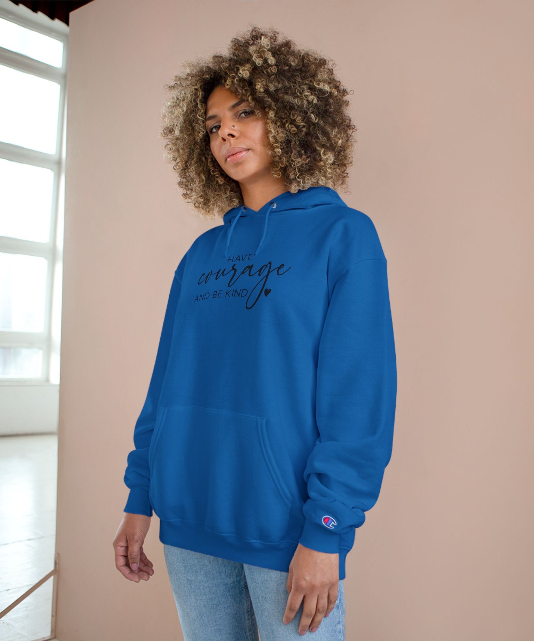 Unisex Hoodie – Have Courage and Be Kind Minimalist Print