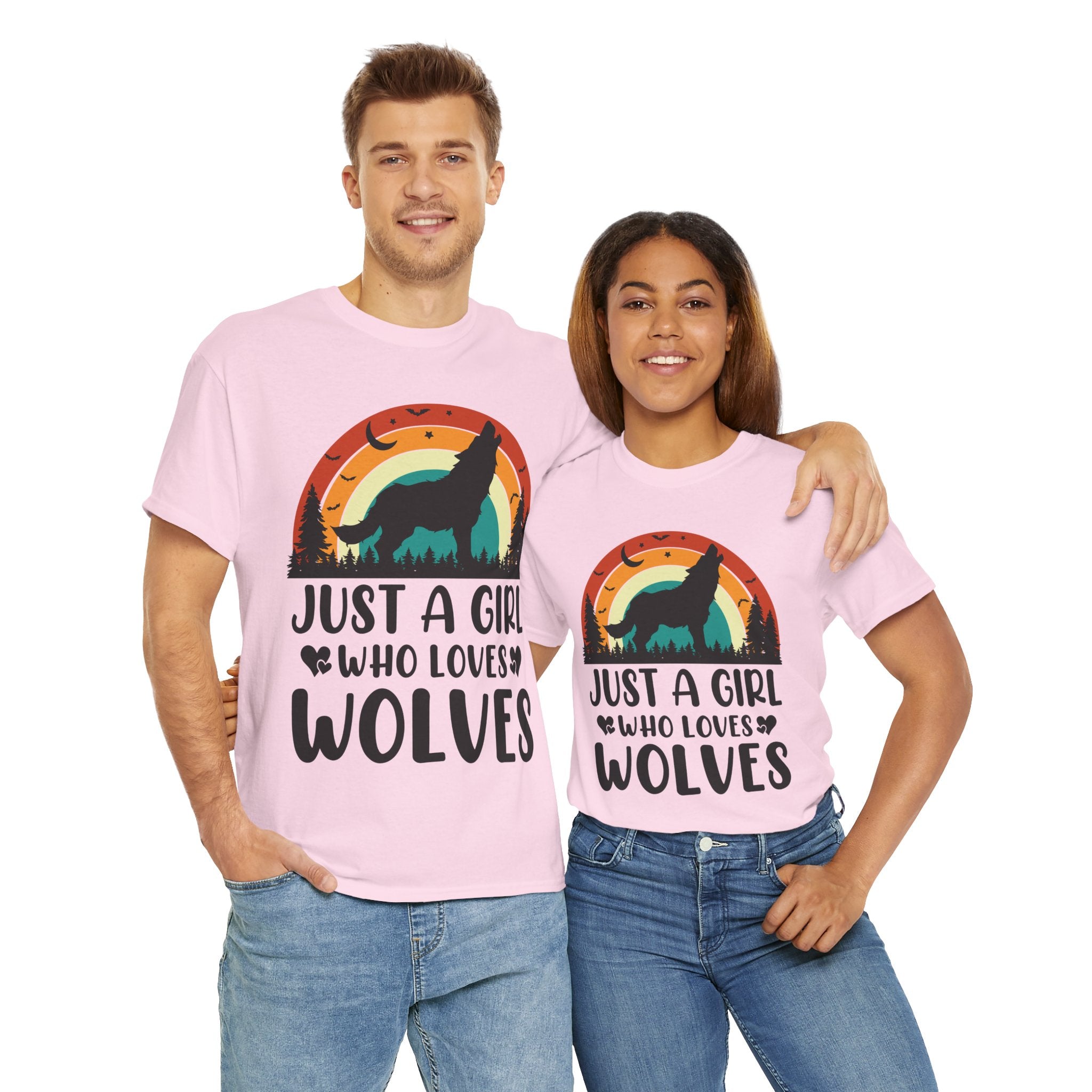 Vintage Wolf Lover Girl Tee