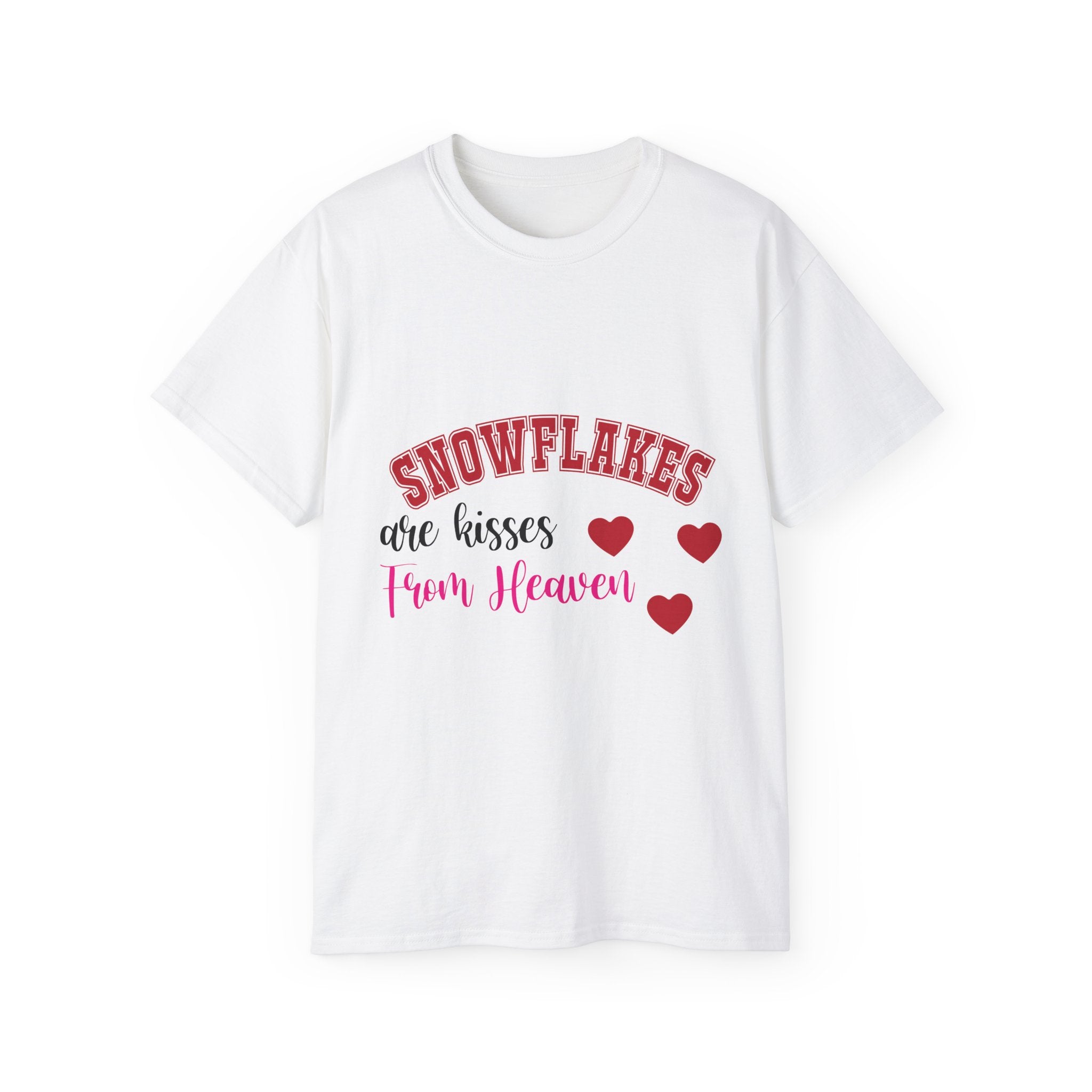 Snowflakes & Hearts Christmas T-Shirt | Gallory Hive