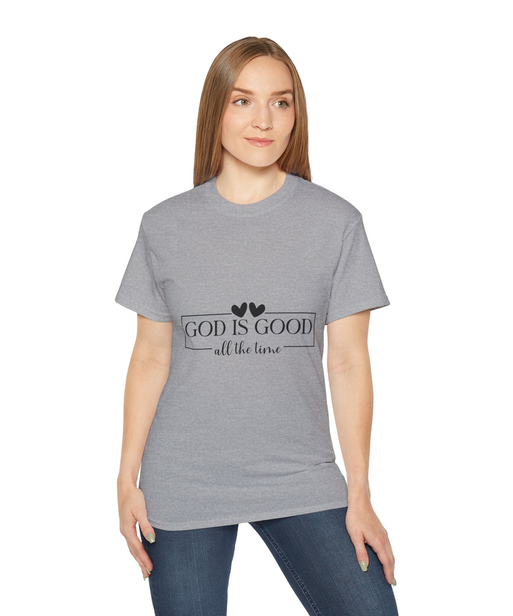 Unisex God is good all the time Tee - Inspirational Casual Wear, Christian T-Shirt, Motivational Gift, Faith-Based Apparel, Everyday Comfort - Gallory Hive