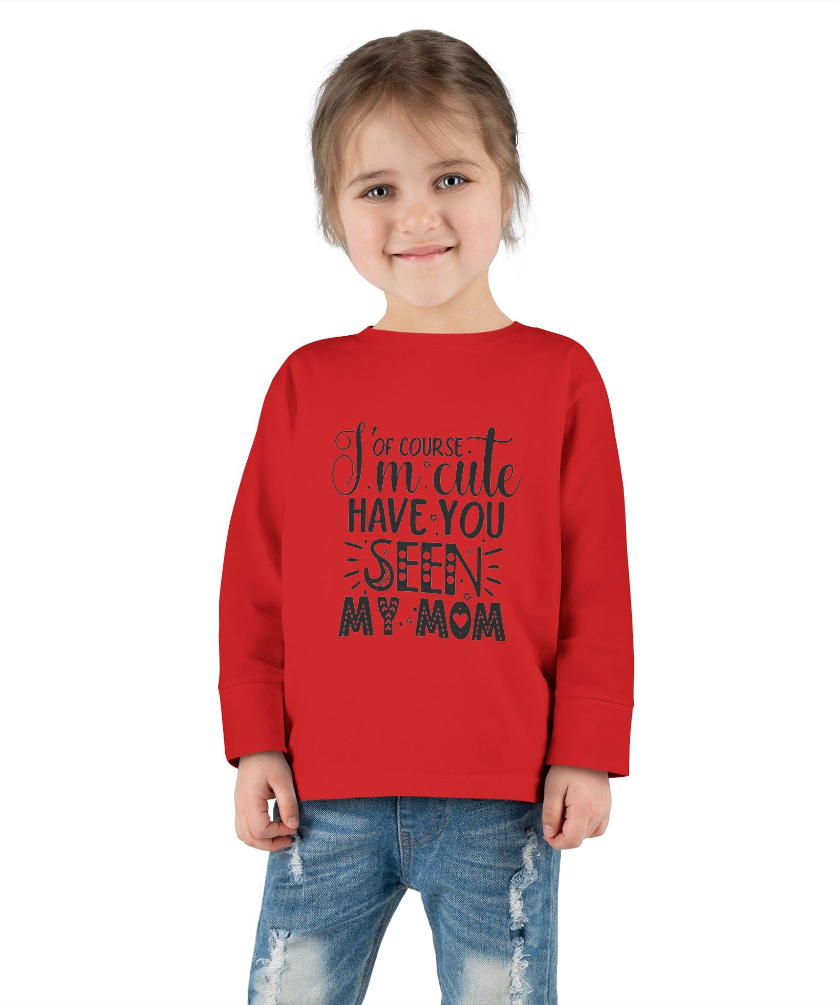 Toddler Long Sleeve Tee - Cute Gift for Dads, Family Celebrations, Birthday Party - Gallory Hive