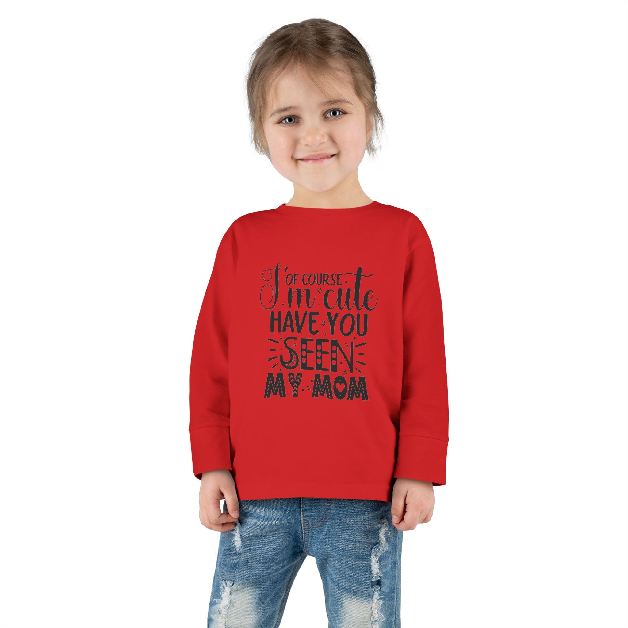 Toddler Long Sleeve Tee - Cute Gift for Dads, Family Celebrations, Birthday Party