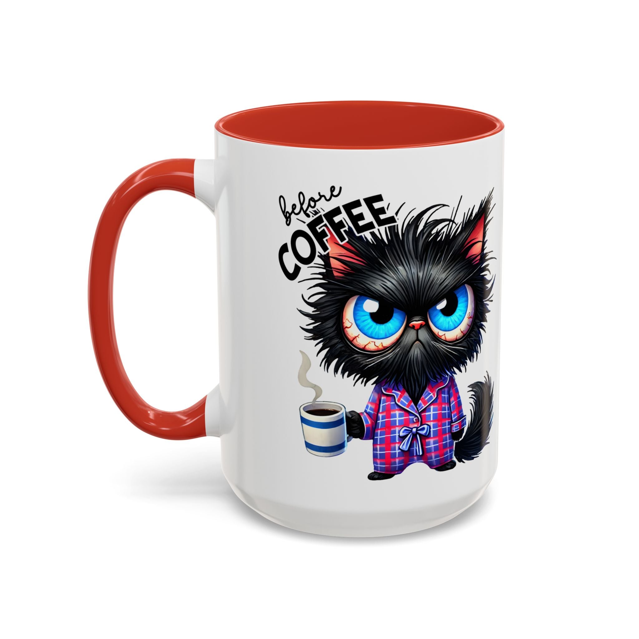 Cute Black Cat Accent Coffee Mug Gallory Hive