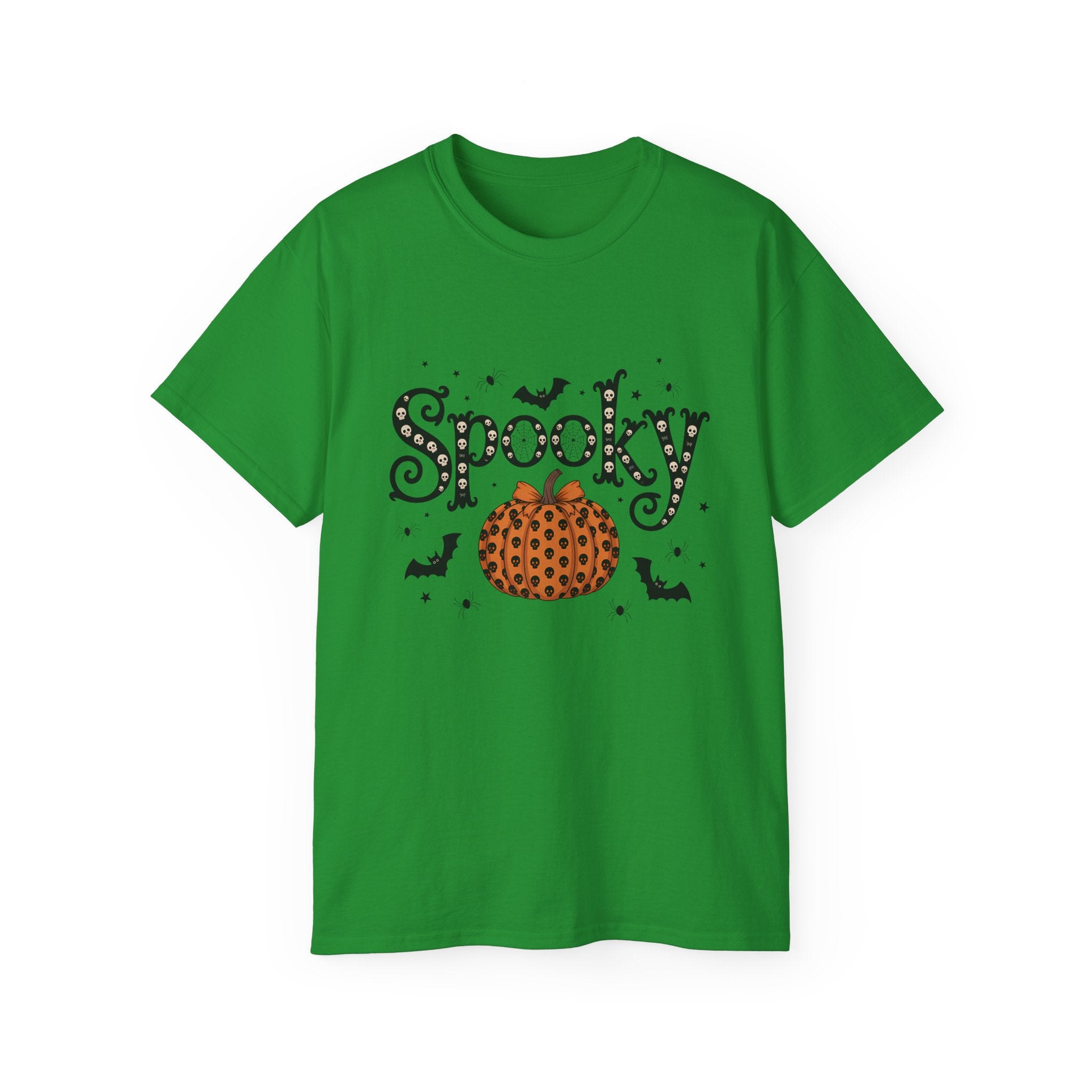 Spooky Skull Pumpkin Halloween T-Shirt | Gallory Hive