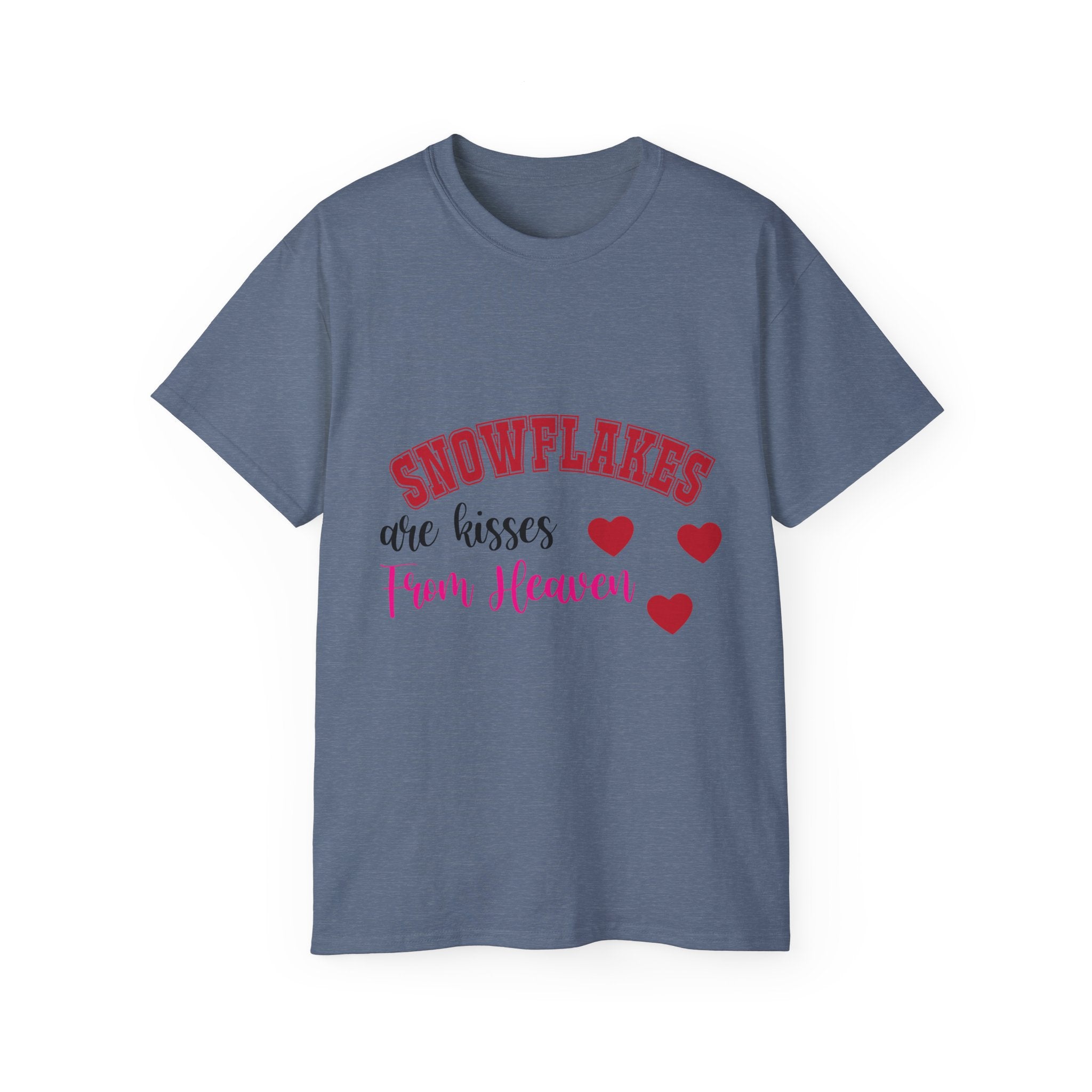 Snowflakes & Hearts Christmas T-Shirt | Gallory Hive