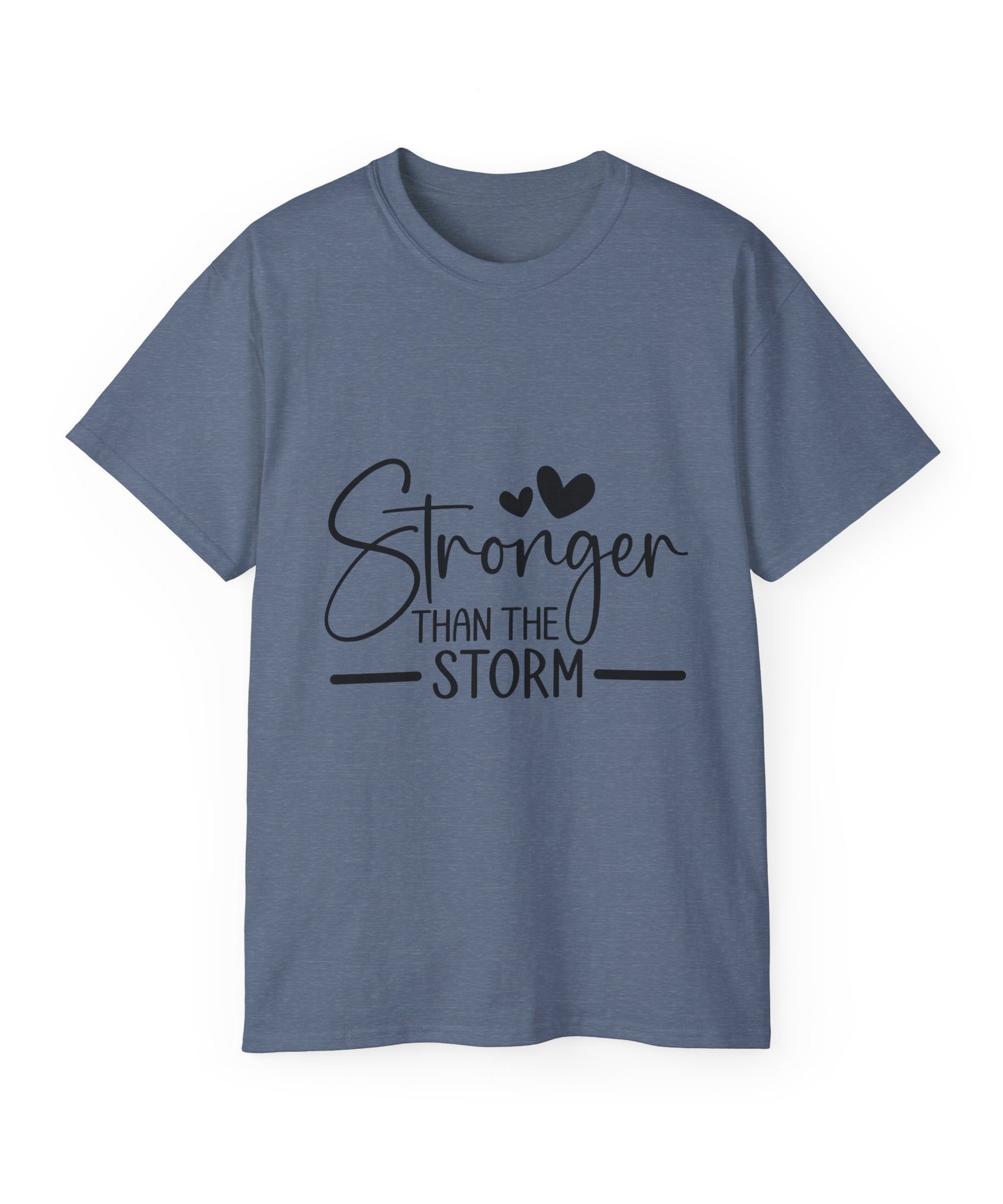 Unisex Stronger than the storm Tee - Inspirational Casual Wear, Christian T-Shirt, Motivational Gift, Faith-Based Apparel, Everyday Comfort - Gallory Hive