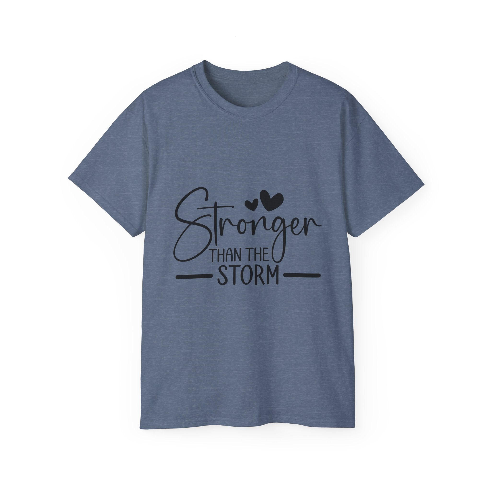 Unisex Stronger than the storm Tee - Inspirational Casual Wear, Christian T-Shirt, Motivational Gift, Faith-Based Apparel, Everyday Comfort - Gallory Hive