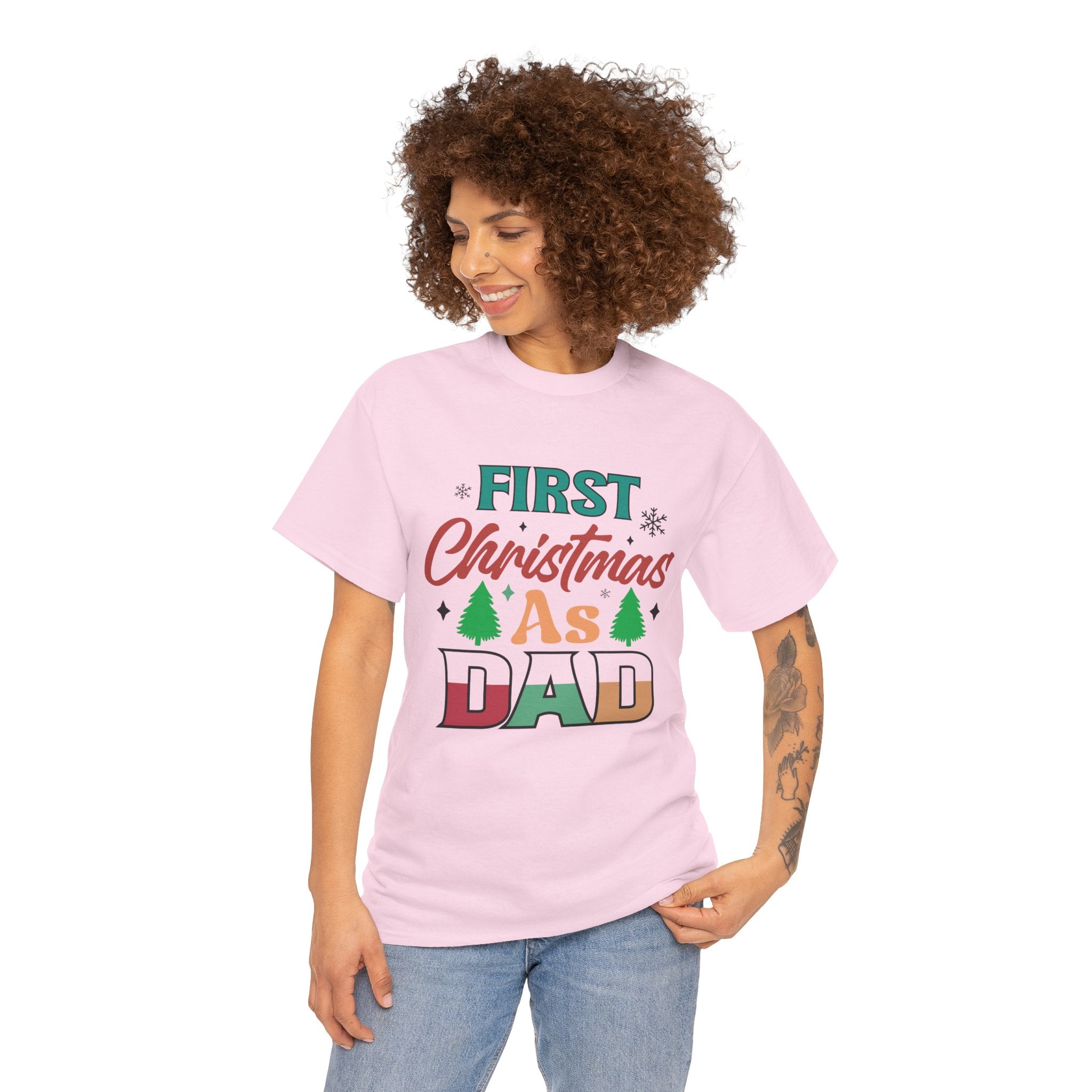 First Christmas as Dad T-Shirt | Gallory Hive