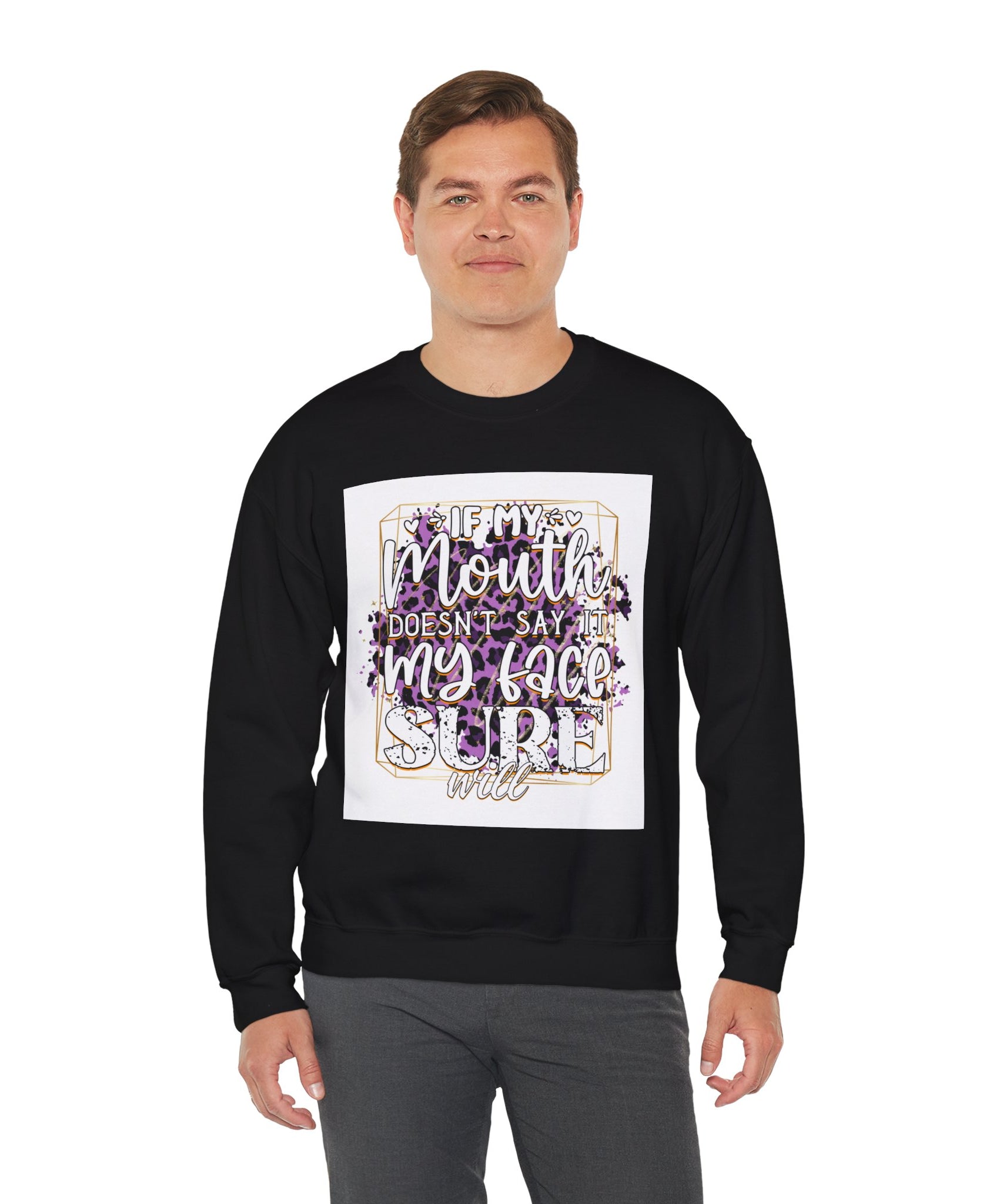 Expressive Crewneck Sweatshirt - Casual Humor Apparel, Gift for Friends, Family - Gallory Hive