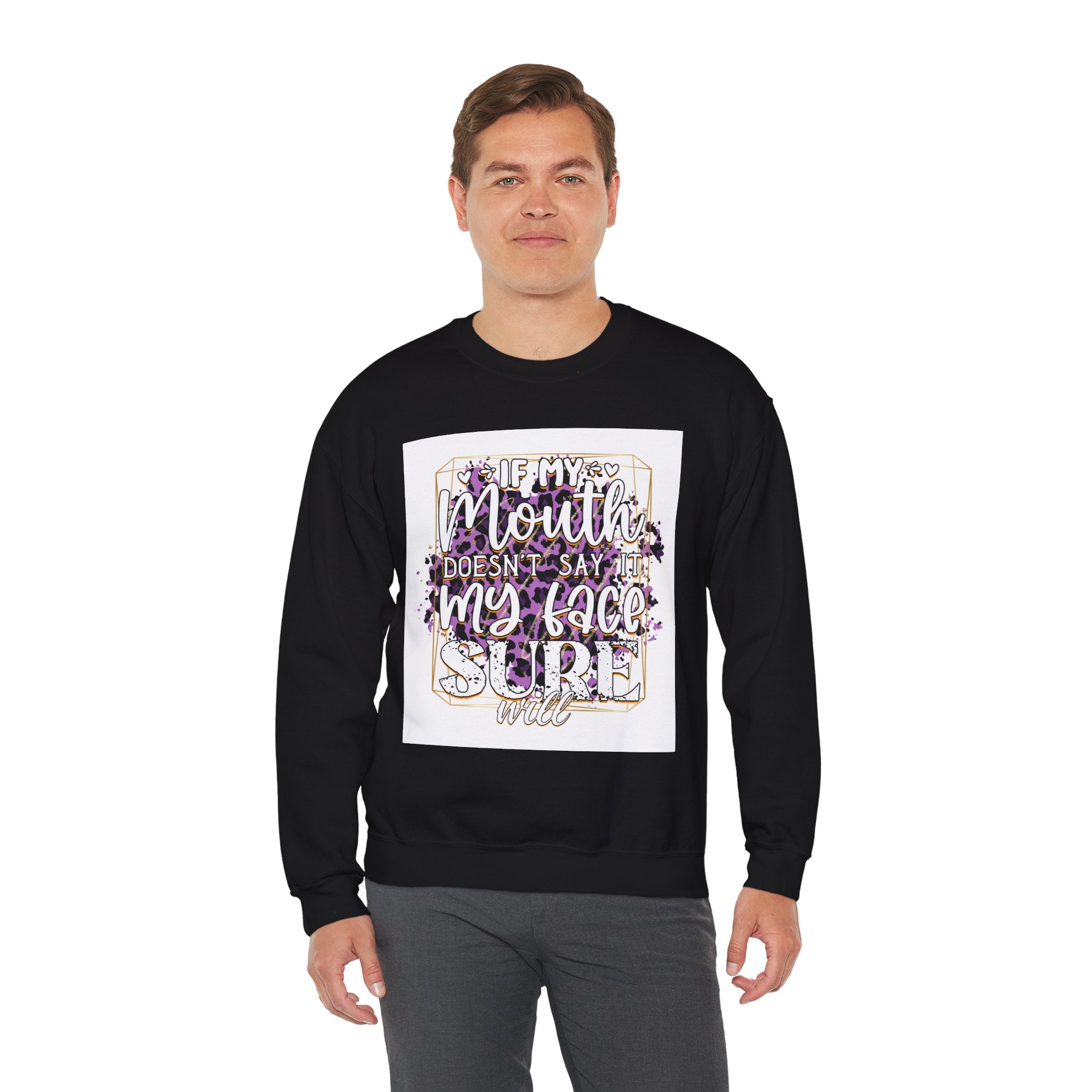 Expressive Crewneck Sweatshirt - Casual Humor Apparel, Gift for Friends, Family