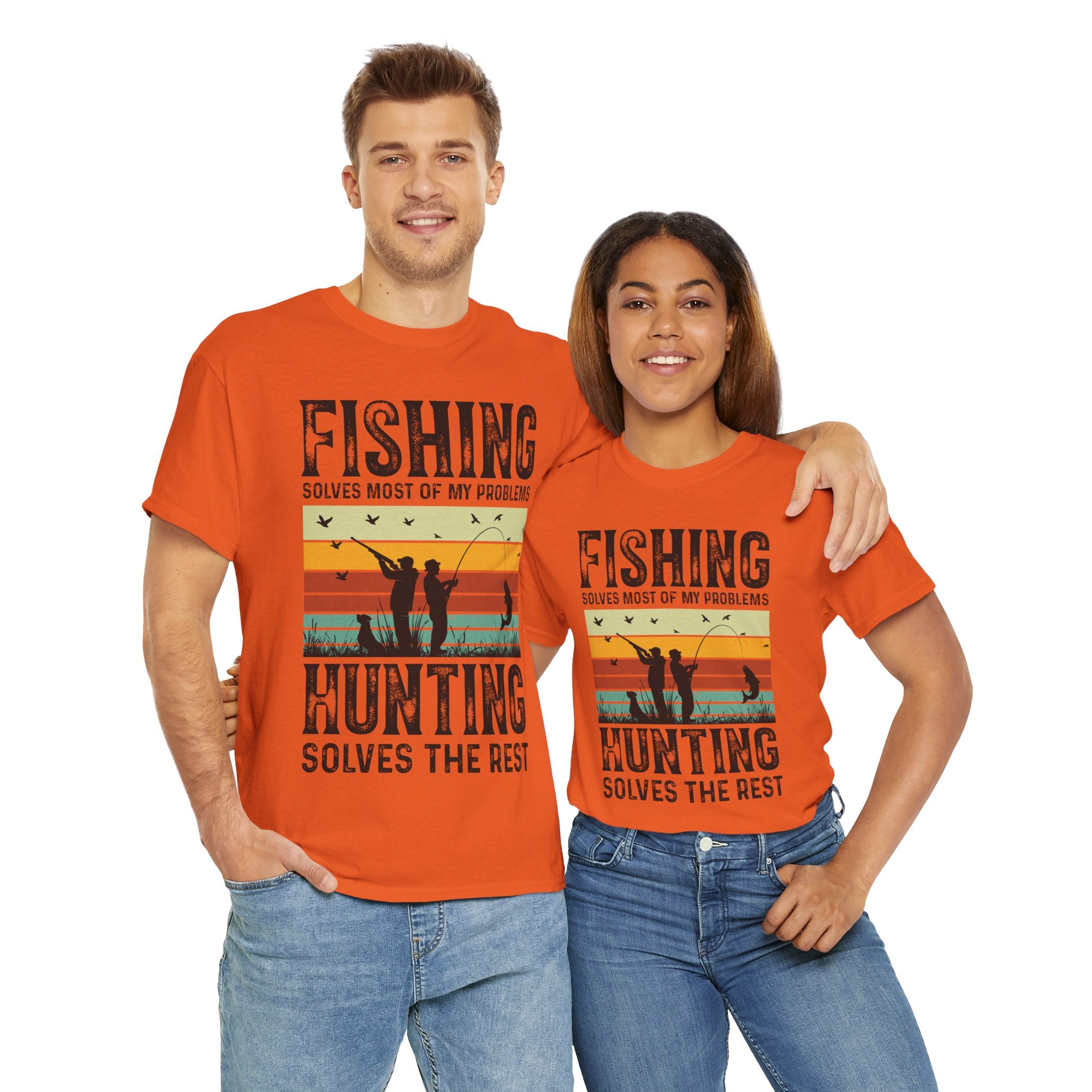 Funny Hunt and Fish Shirt for Men