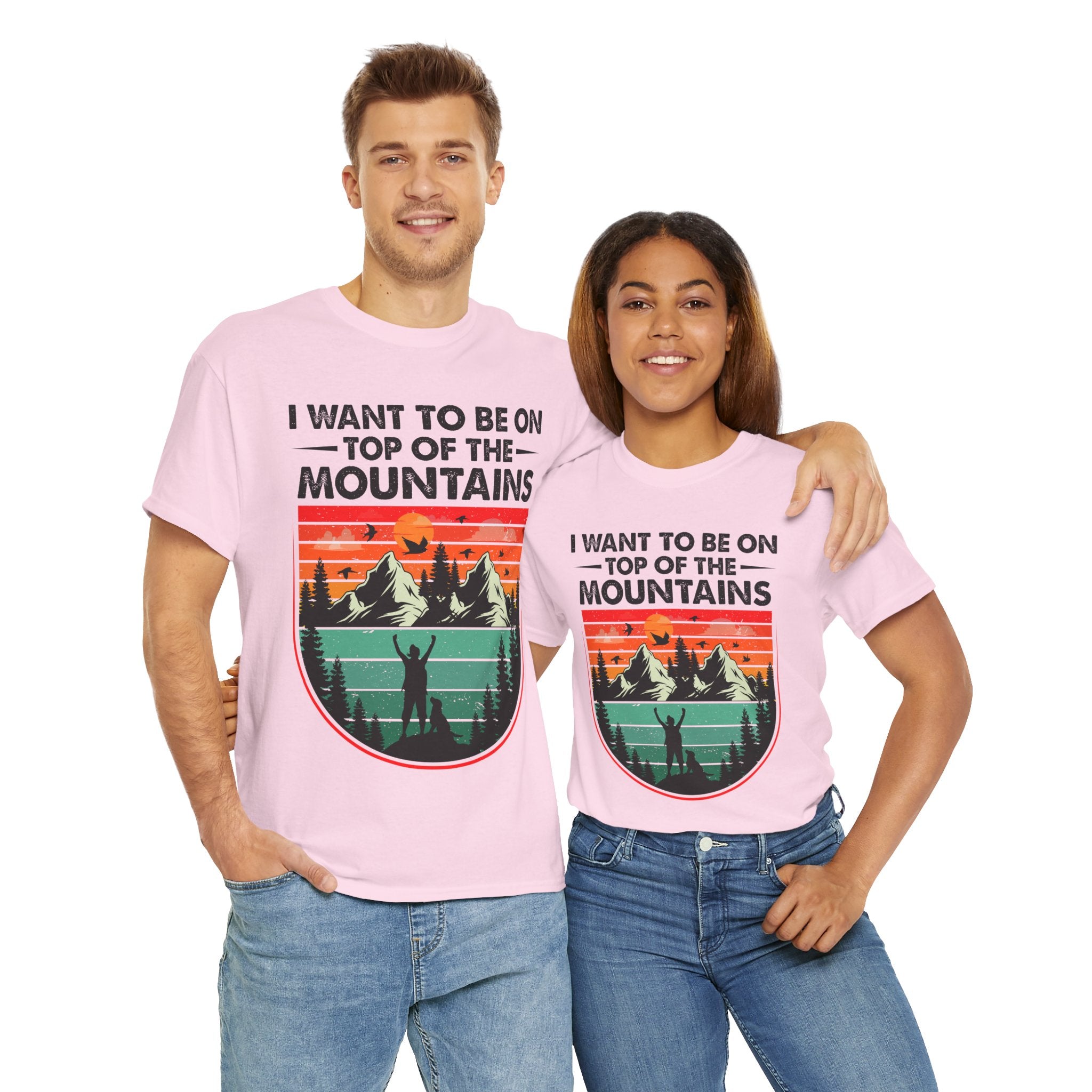 Retro Mountains T-Shirt - Adventure Vibes Tee