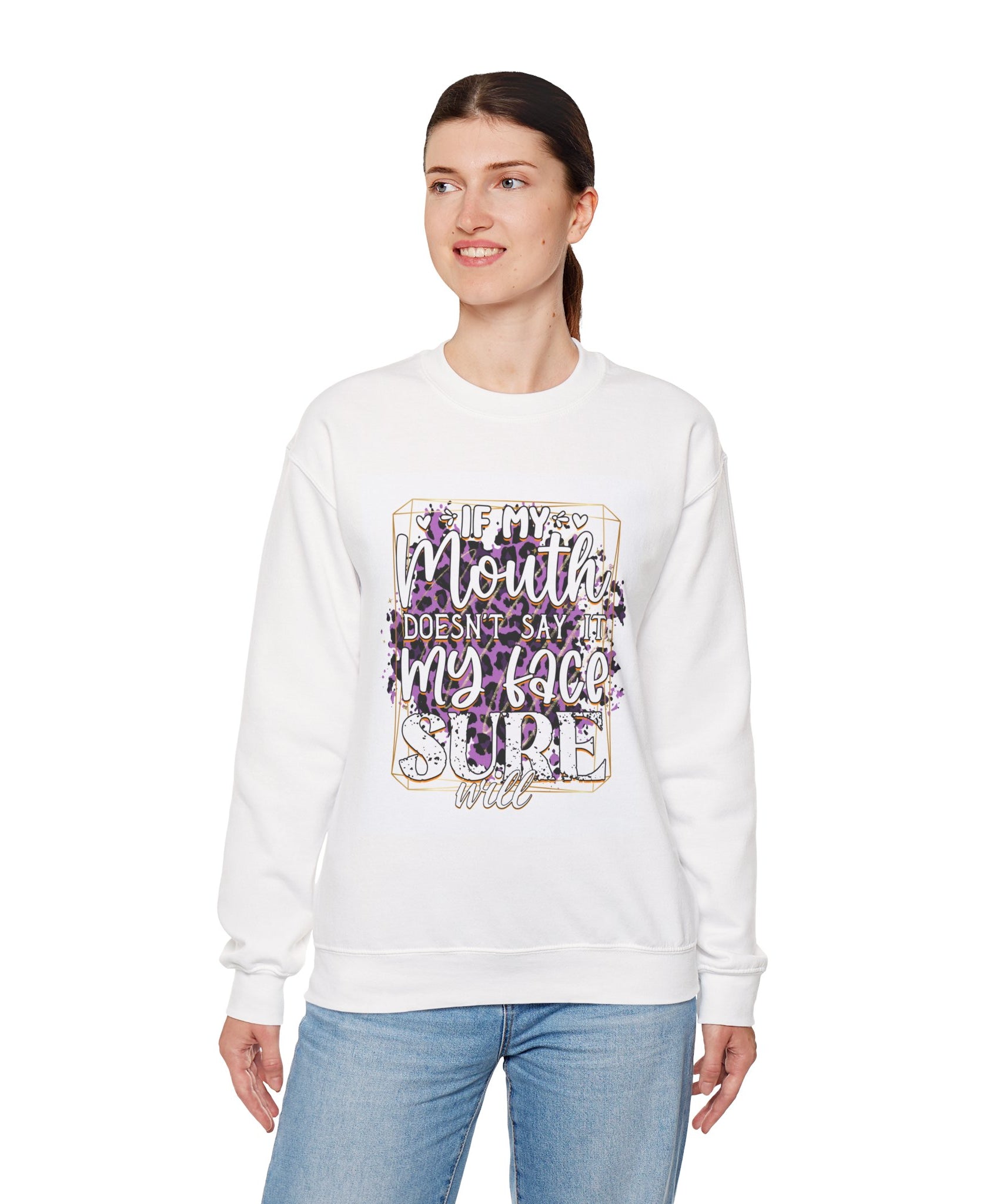 Expressive Crewneck Sweatshirt - Casual Humor Apparel, Gift for Friends, Family - Gallory Hive