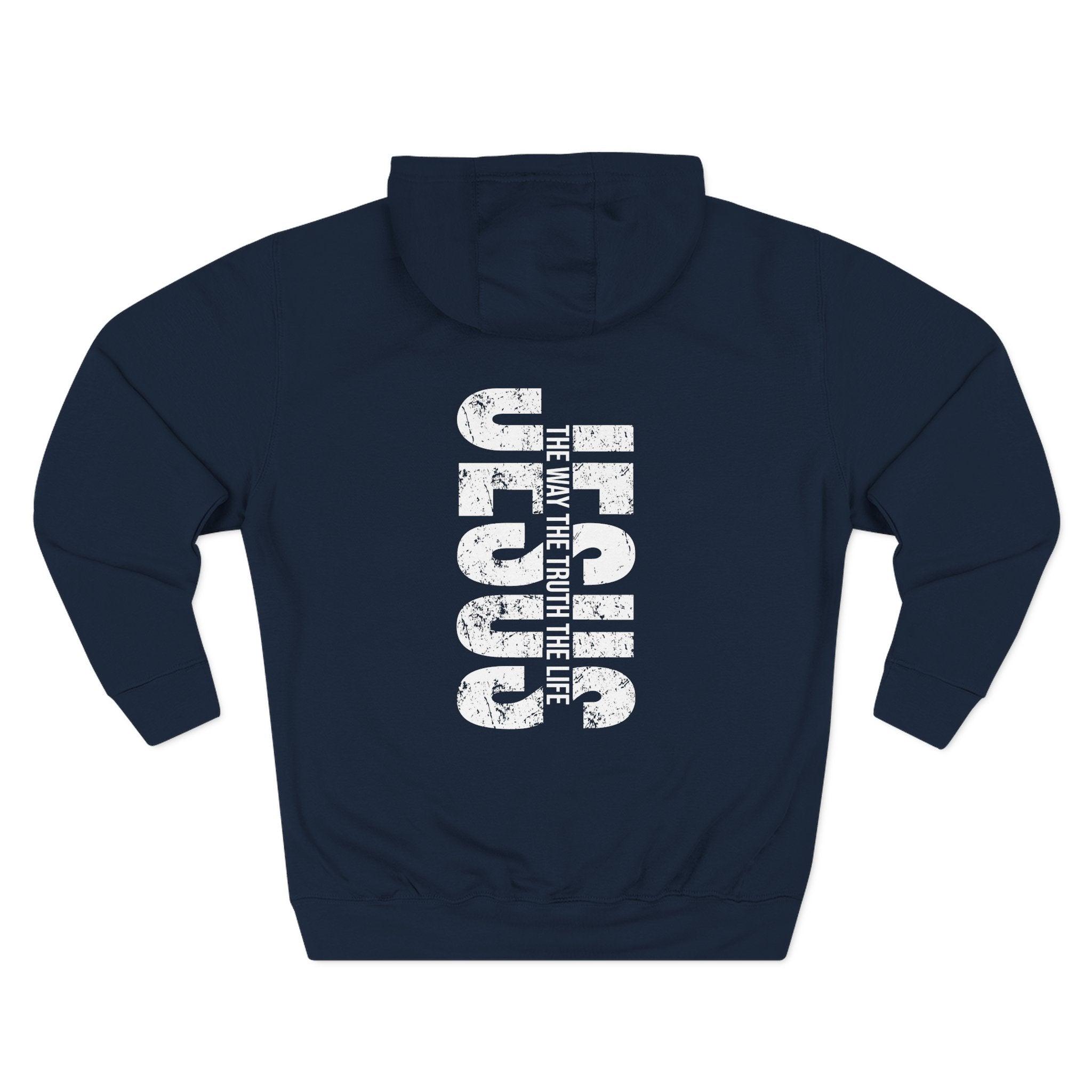 Faith-Inspired Fleece Hoodie, Comfortable Hoodie, Spiritual Gift, Cross Design, Inspirational Fashion, Cozy & Stylish