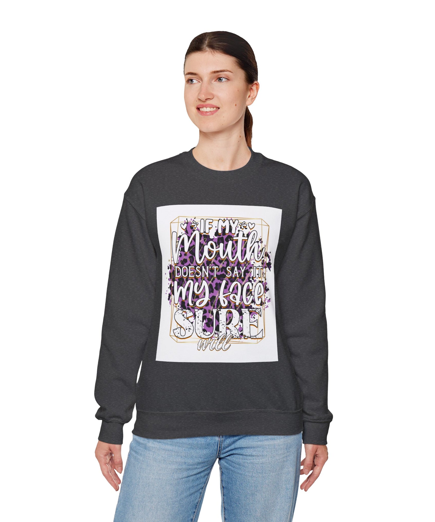 Expressive Crewneck Sweatshirt - Casual Humor Apparel, Gift for Friends, Family - Gallory Hive