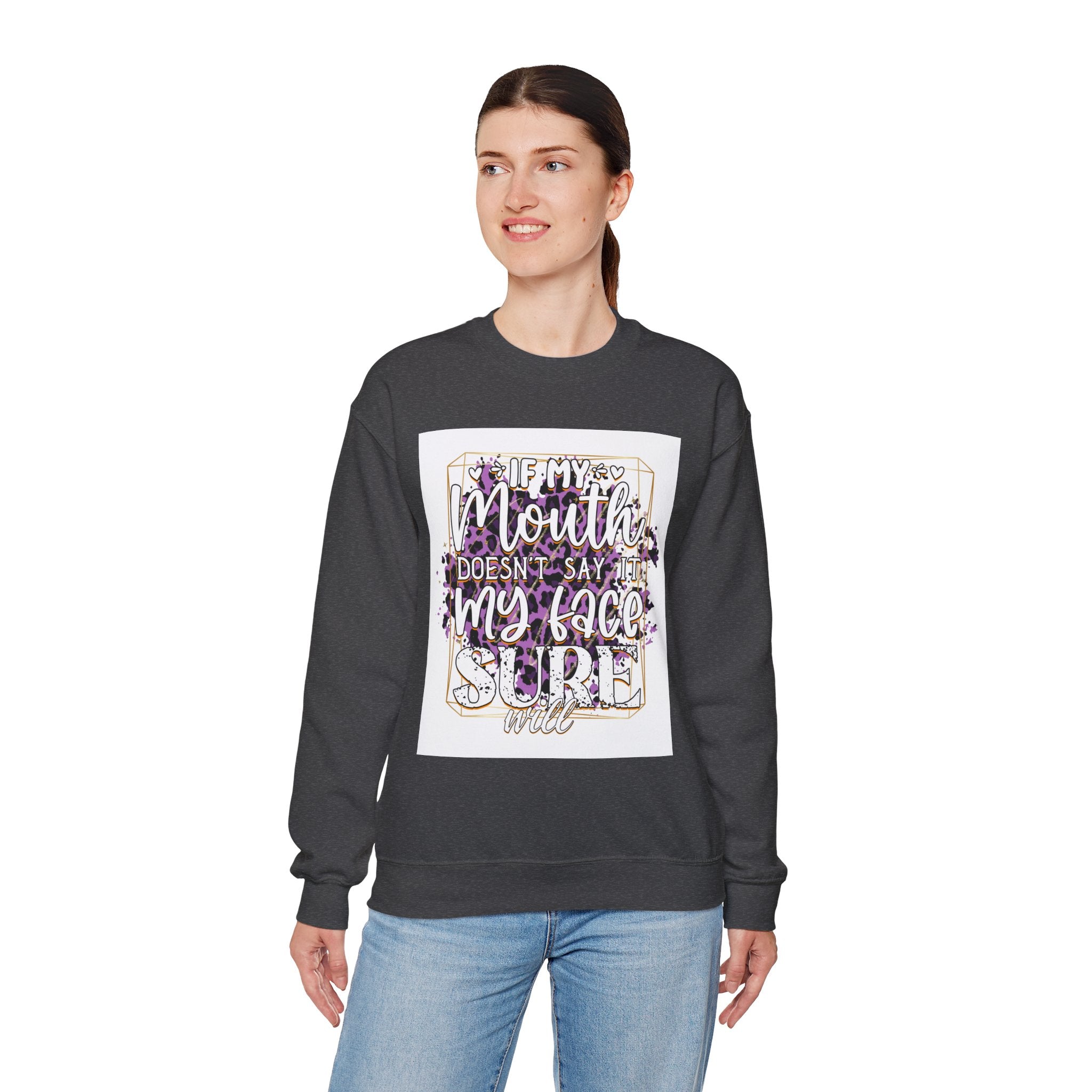 Expressive Crewneck Sweatshirt - Casual Humor Apparel, Gift for Friends, Family