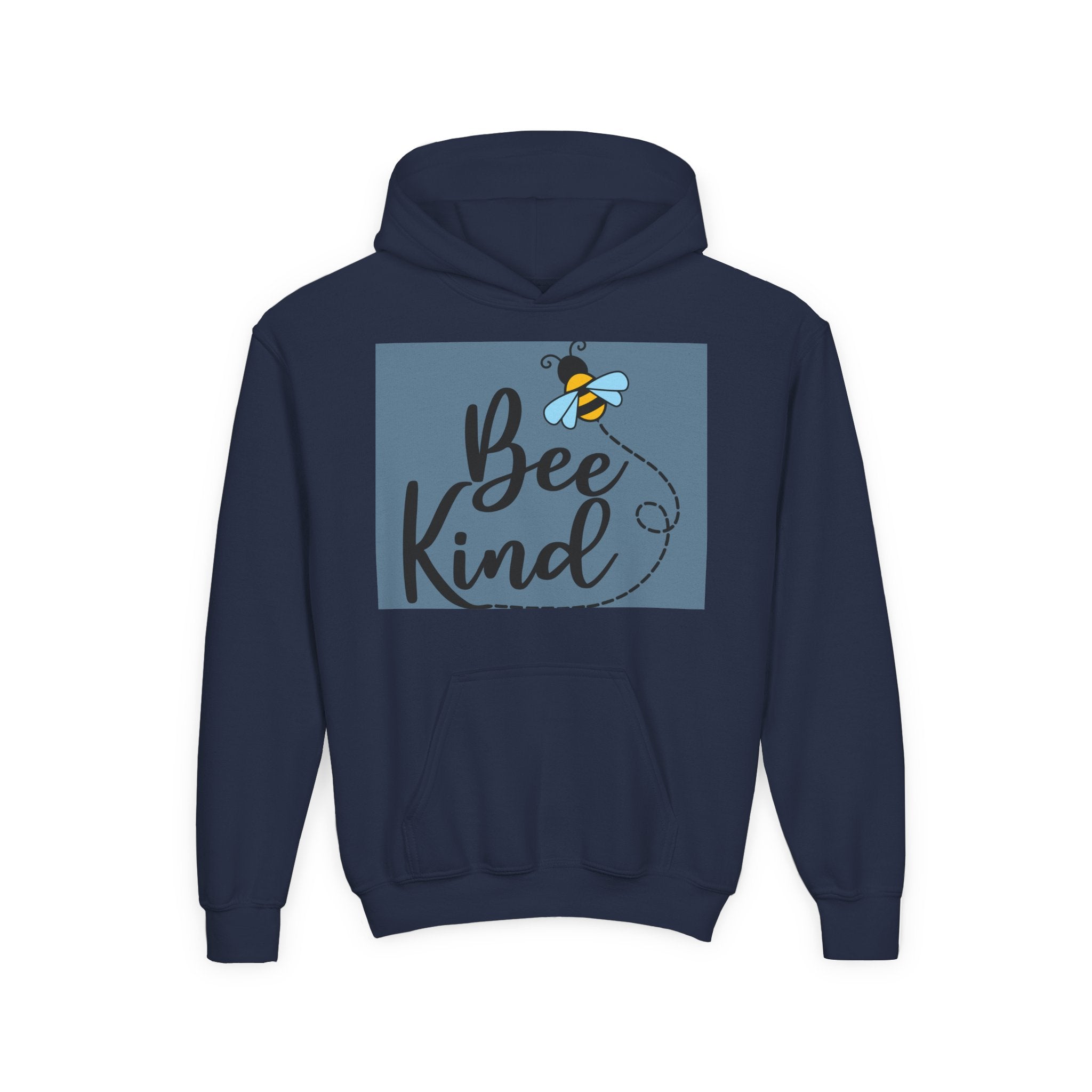 Bee Kind Youth Hooded Sweatshirt - Inspirational Nature Lover Apparel