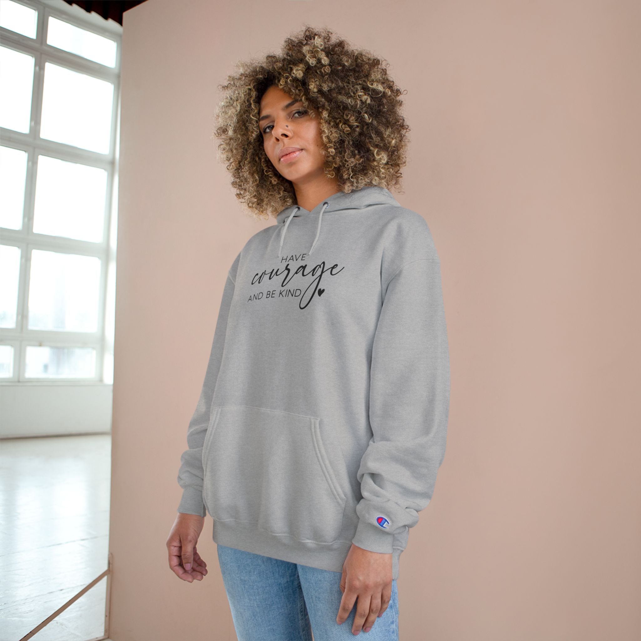 Unisex Hoodie – Have Courage and Be Kind Minimalist Print