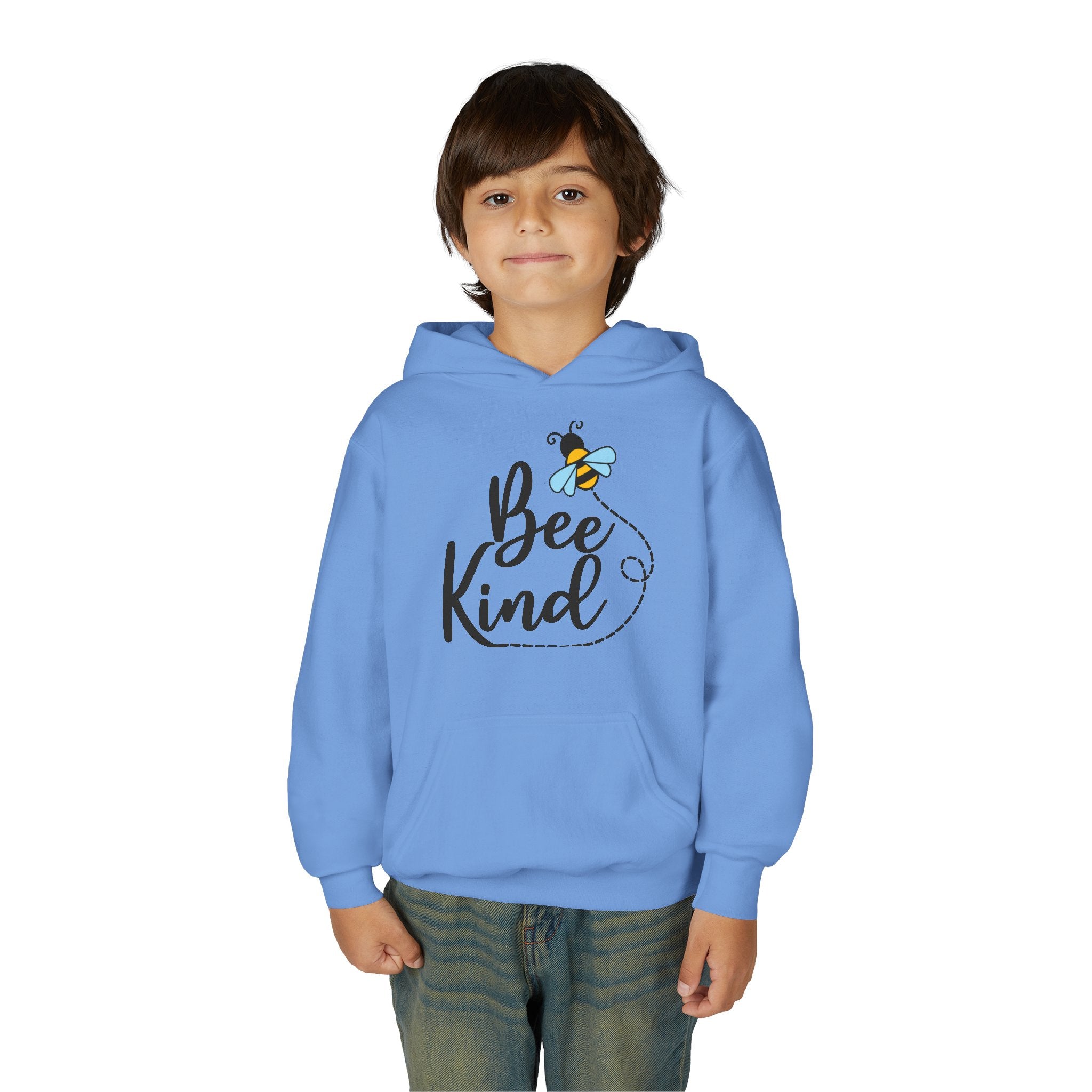 Bee Kind Youth Hooded Sweatshirt - Inspirational Nature Lover Apparel