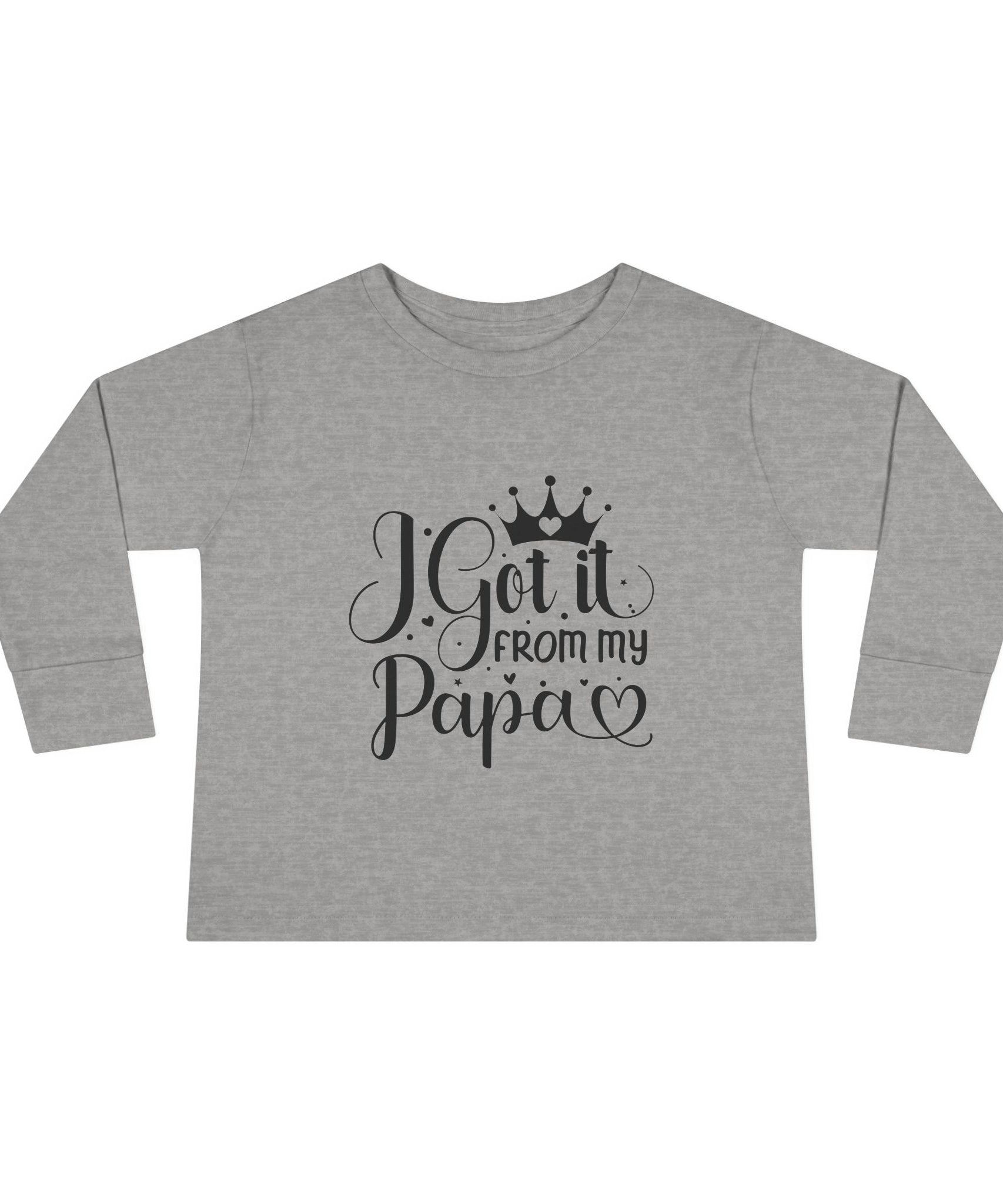 Toddler Long Sleeve Tee - Cute Gift for Dads, Family Celebrations, Birthday Party - Gallory Hive