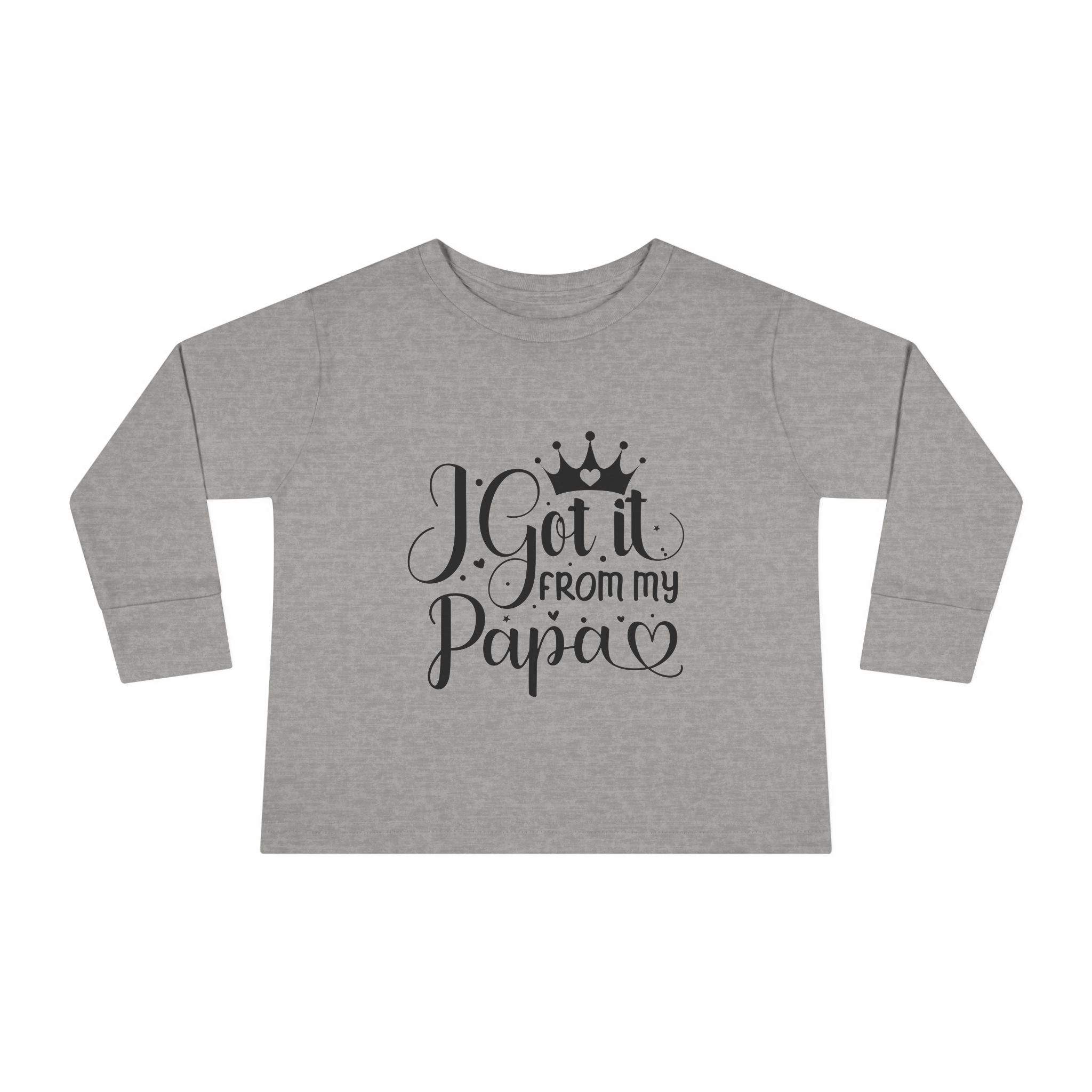 Toddler Long Sleeve Tee - Cute Gift for Dads, Family Celebrations, Birthday Party