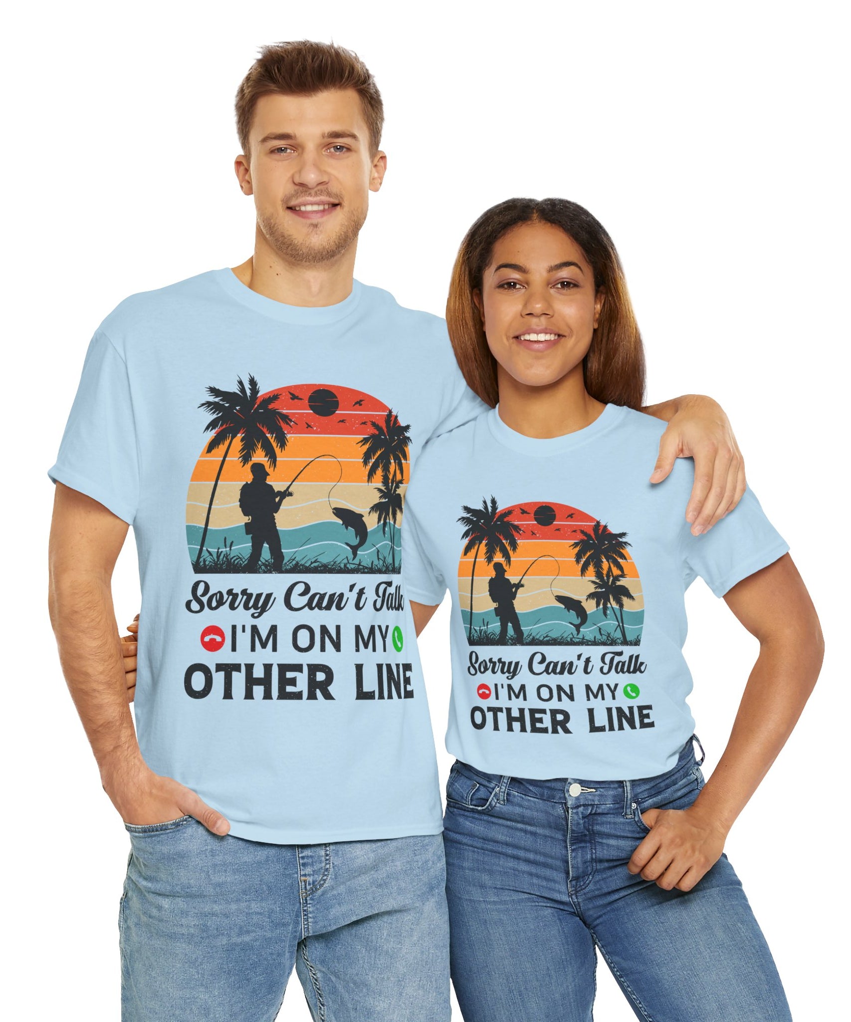 Funny Fishing T-Shirt – On My Other Line
