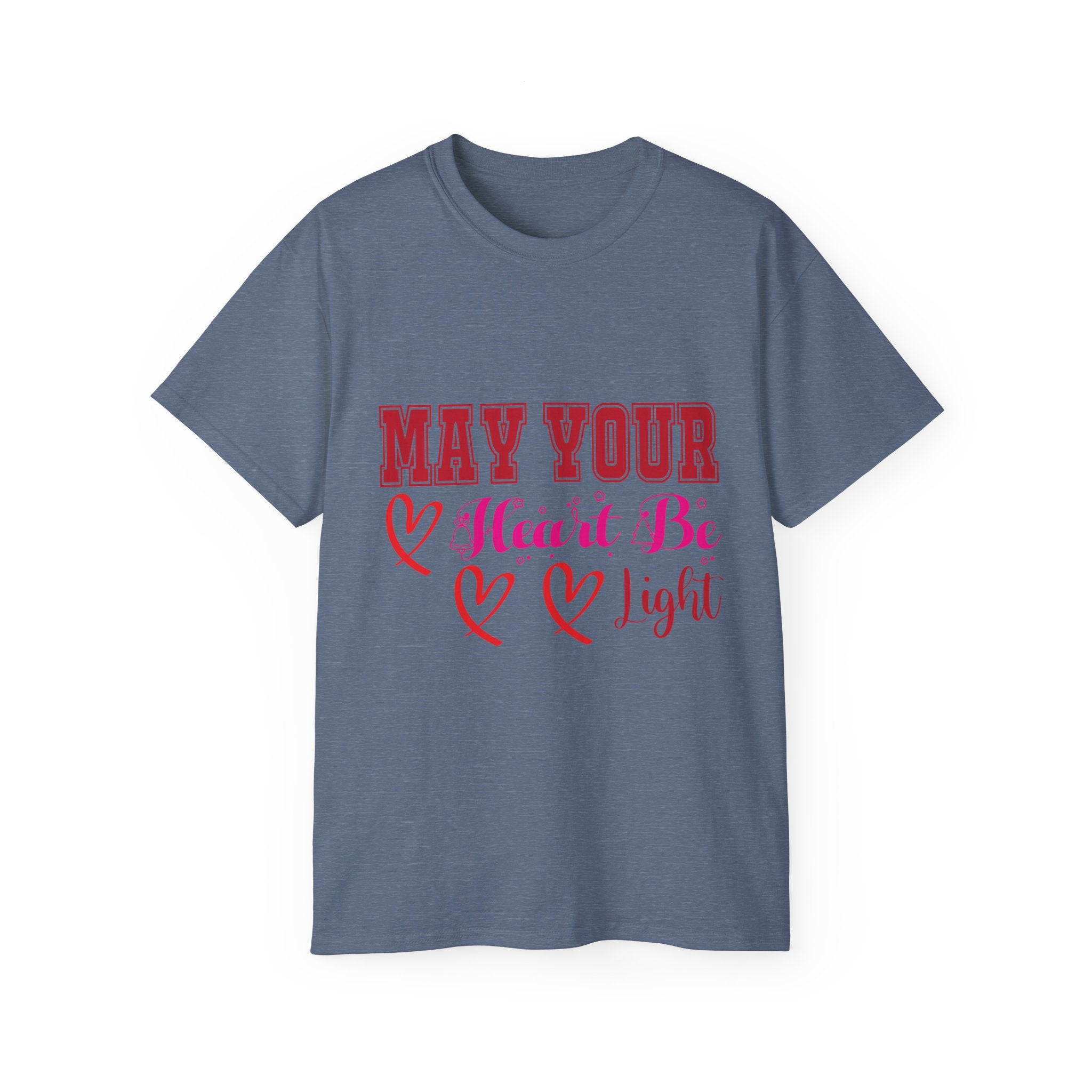 May Your Heart Be Light Christmas T-Shirt | Gallory Hive