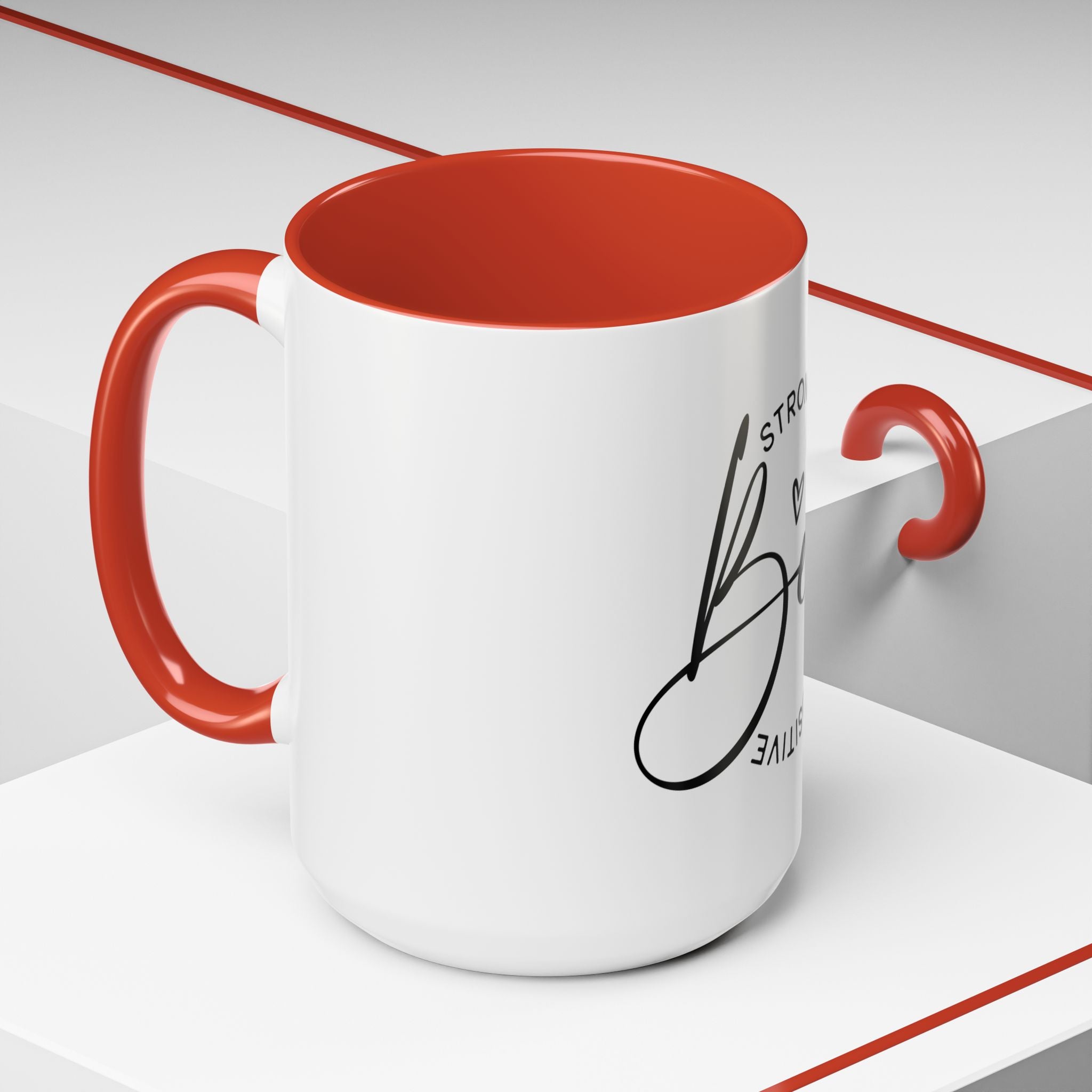 Inspirational Coffee Mug | Be Strong, Confident, Positive | Gift for Women, Motivational Drinkware, Self-Care, Encouragement