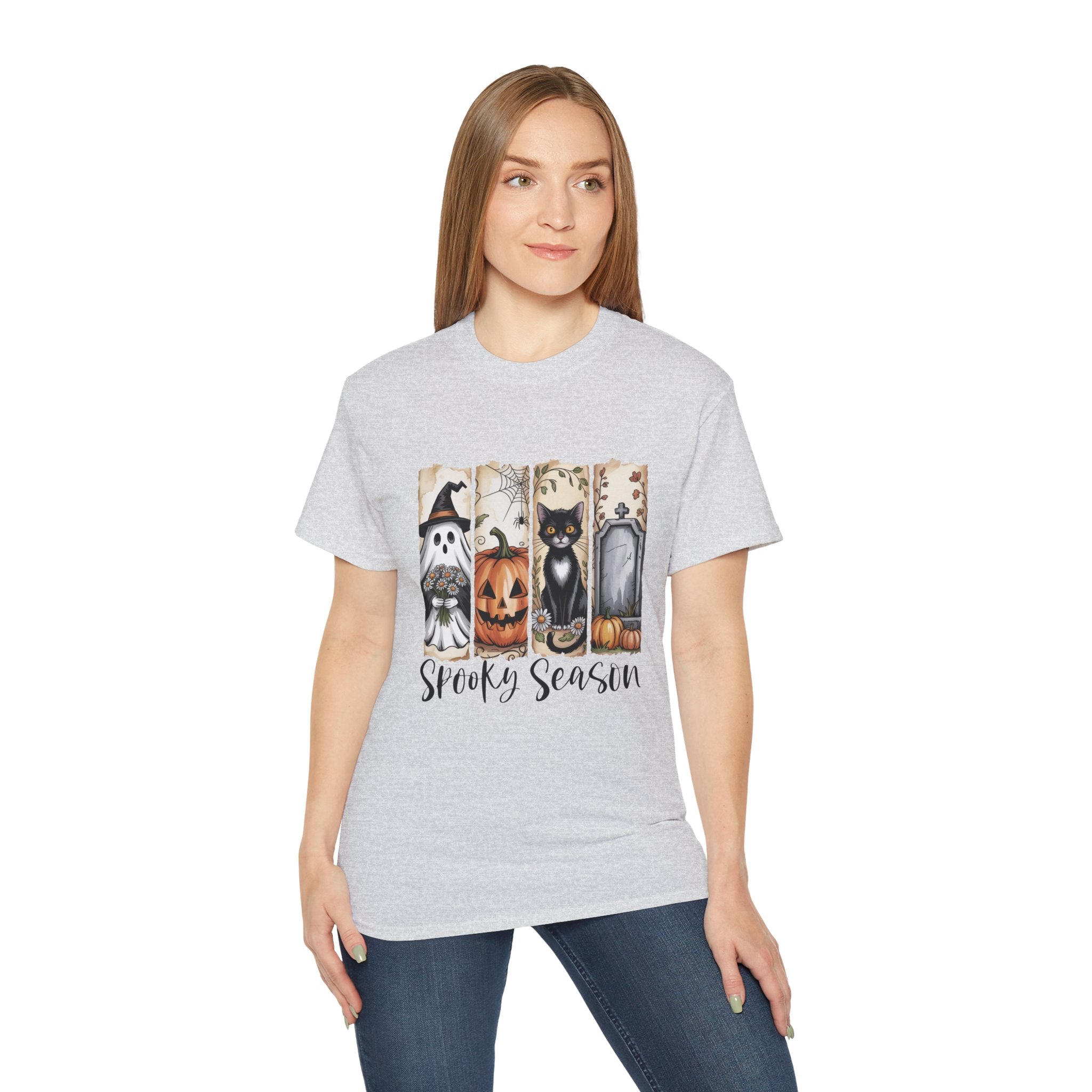 Unisex Spooky Season Tee - Inspirational Casual Wear, Christian T-Shirt, Motivational Gift, Faith-Based Apparel, Everyday Comfort - Gallory Hive
