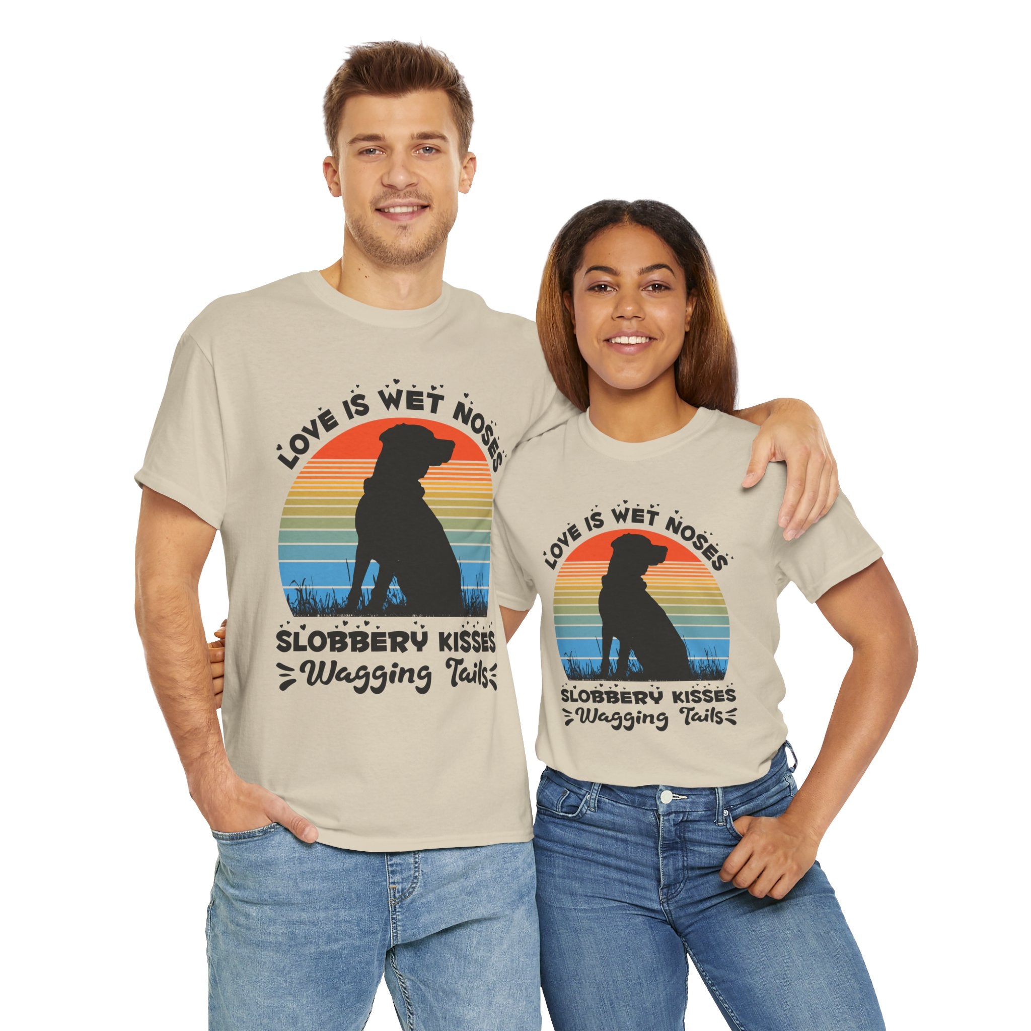 Funny Dog Lover Graphic Tee - Wet Noses