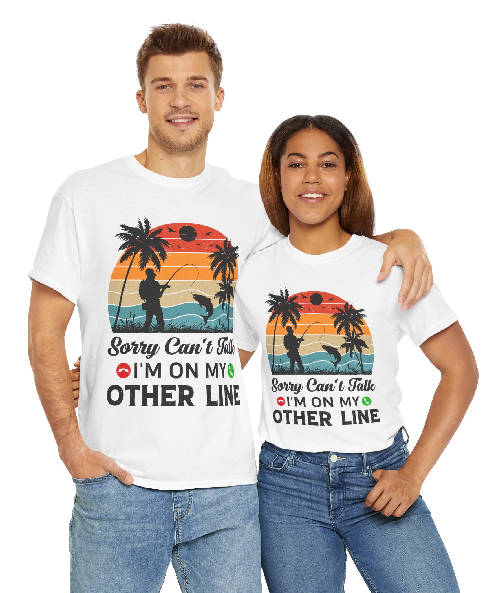 Funny Fishing T-Shirt – On My Other Line