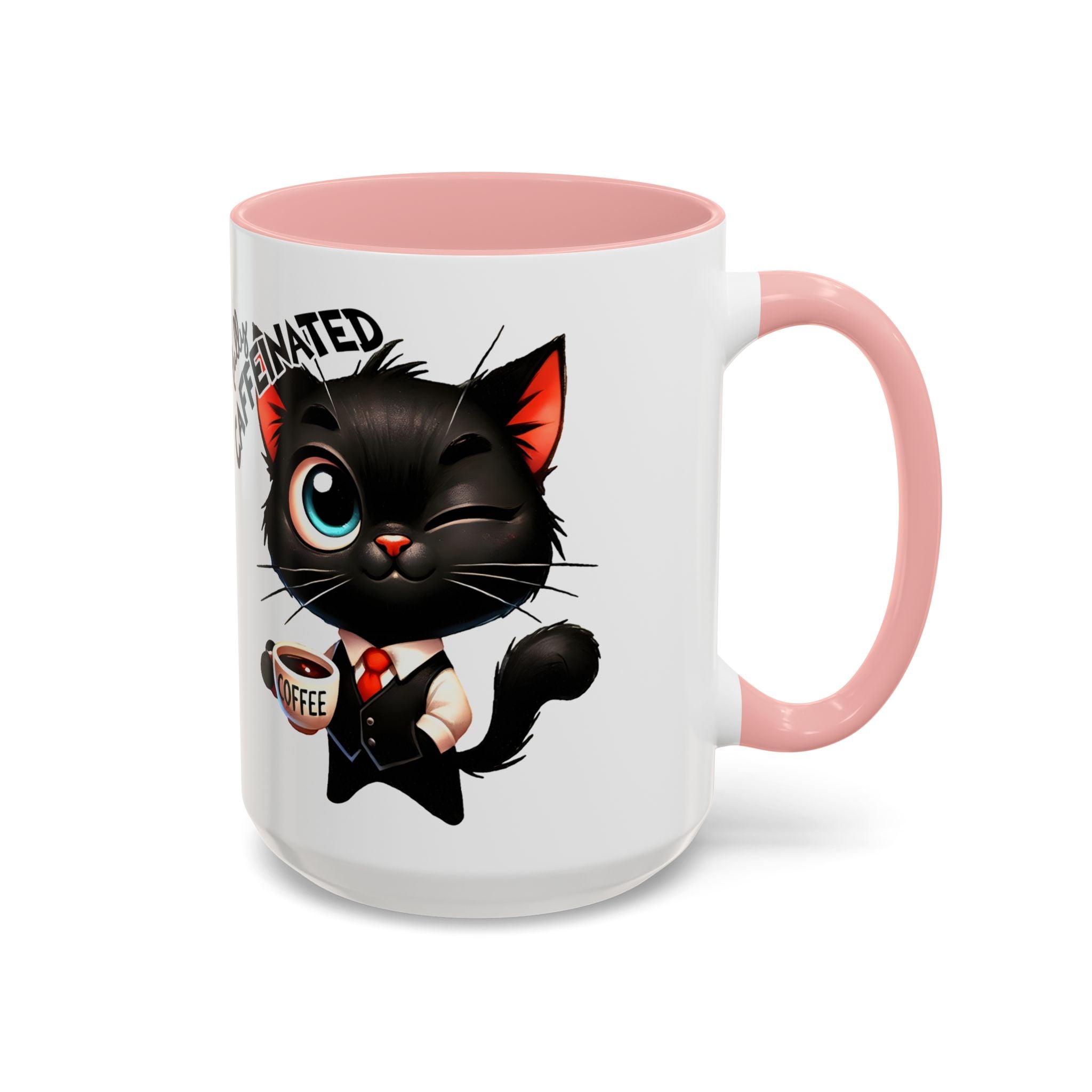 Cute Black Cat Accent Coffee Mug Gallory Hive