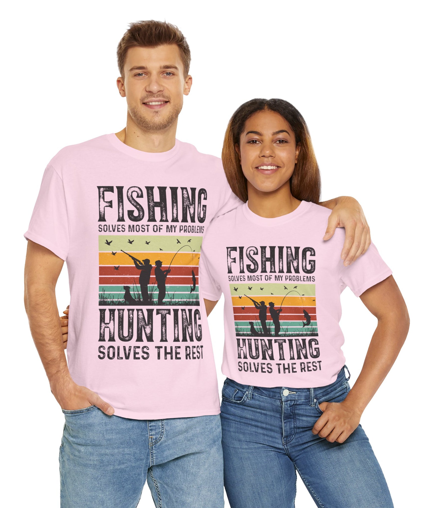 Funny Hunt and Fish Shirt for Men