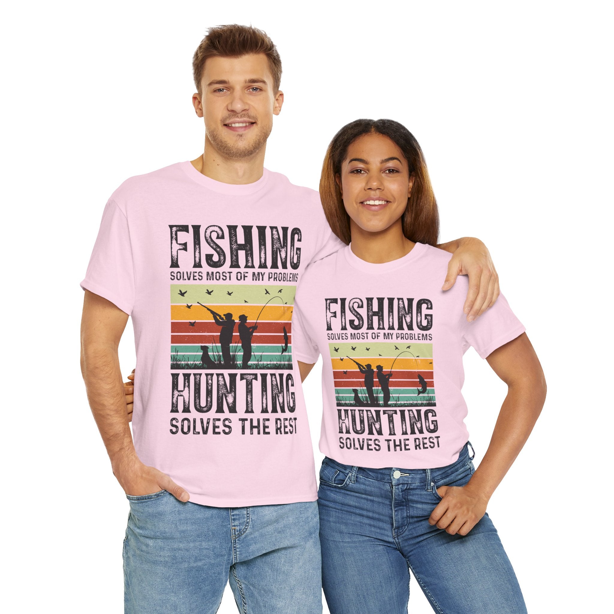 Funny Hunt and Fish Shirt for Men