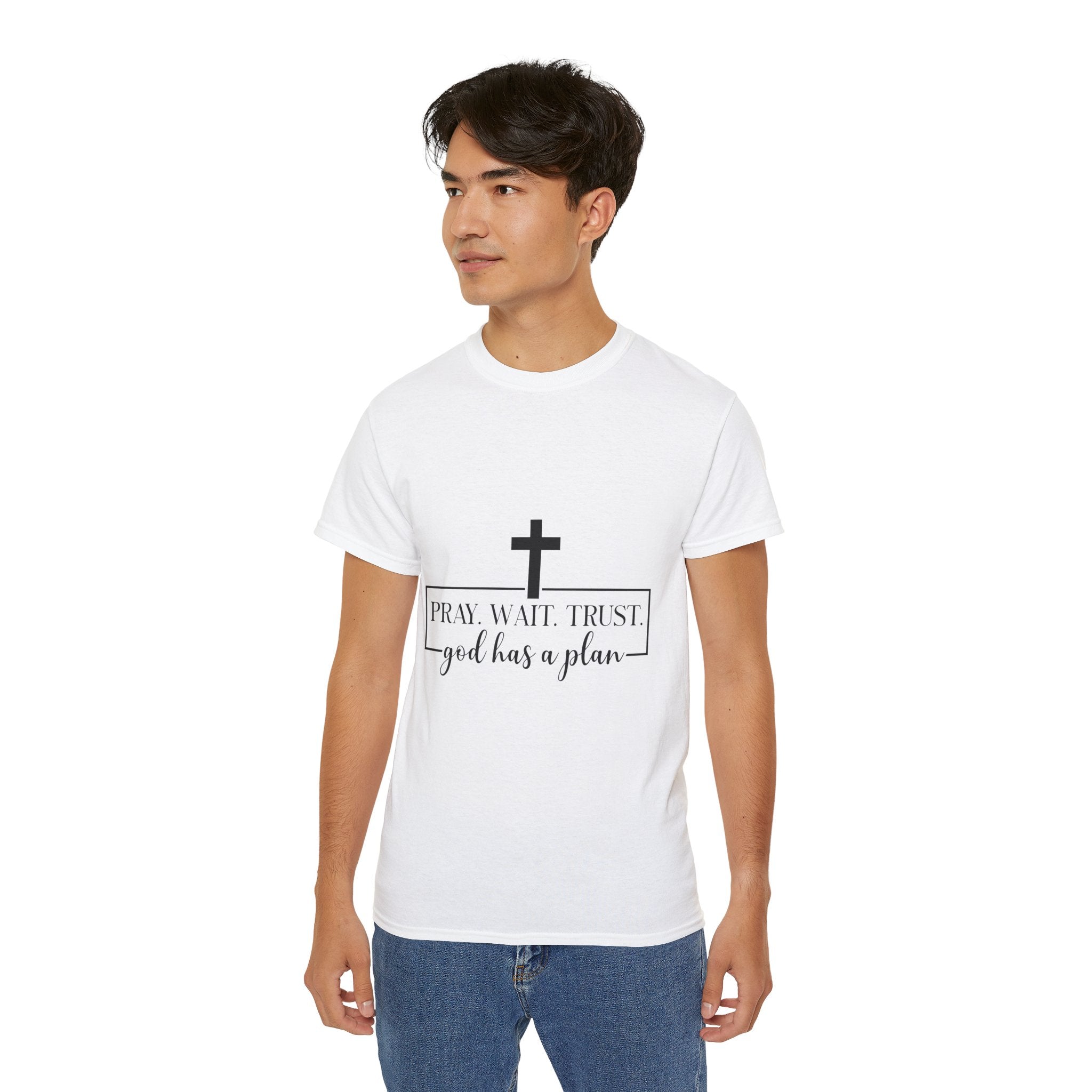 Unisex God has a plan Tee - Inspirational Casual Wear, Christian T-Shirt, Motivational Gift, Faith-Based Apparel, Everyday Comfort