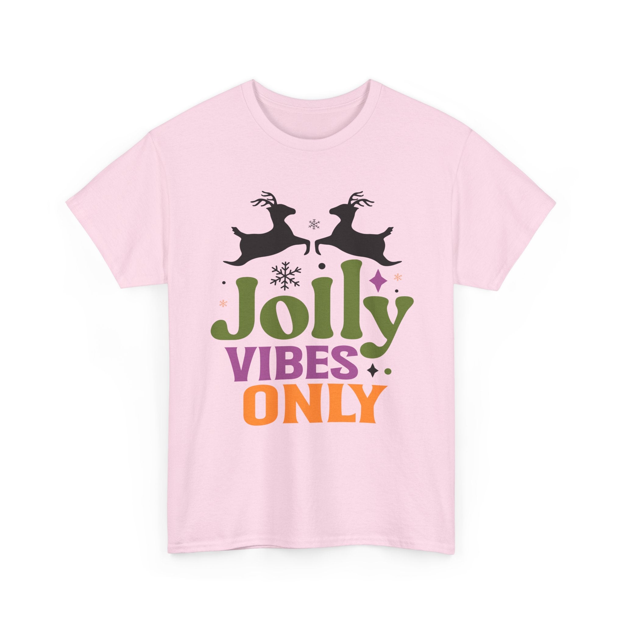 Jolly Vibes Only Retro Christmas Tee | Gallory Hive